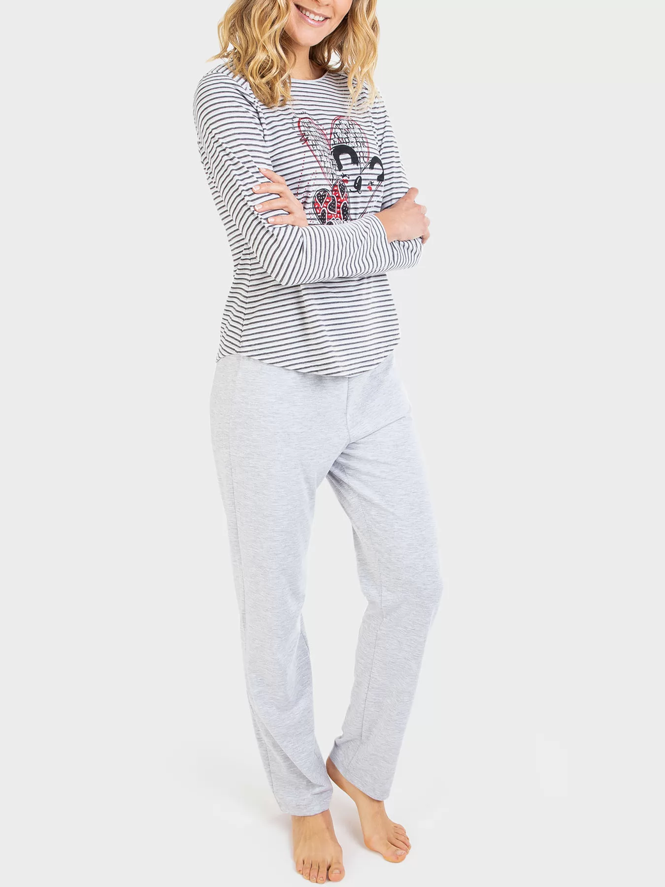 Szary Piżama damska Massana 711212 - zdjęcie 1