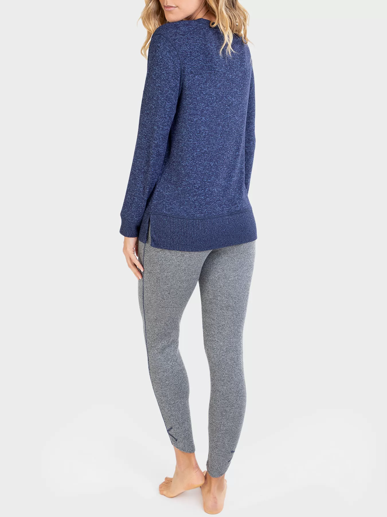 Granatowy, szary Strój domowy Massana 711220 - zdjęcie 2