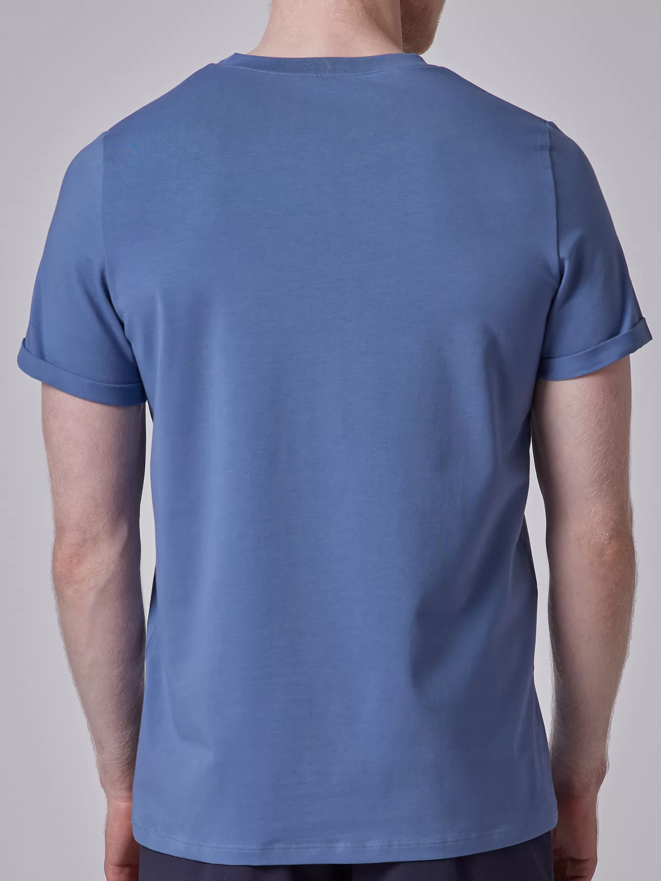 Niebieski Koszulka męska Skiny Every Night 080508 - zdjęcie 2