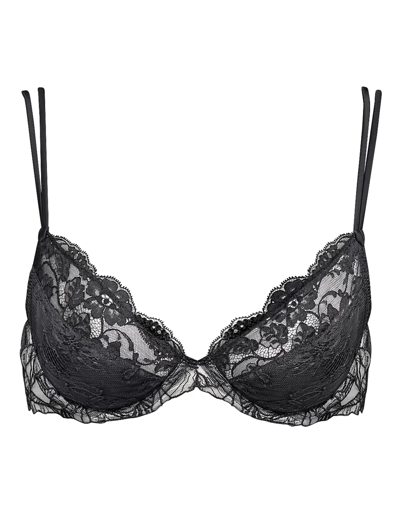 Czarny Jedwabny biustonosz Andres Sarda Tamara 3310413 - zdjęcie 4