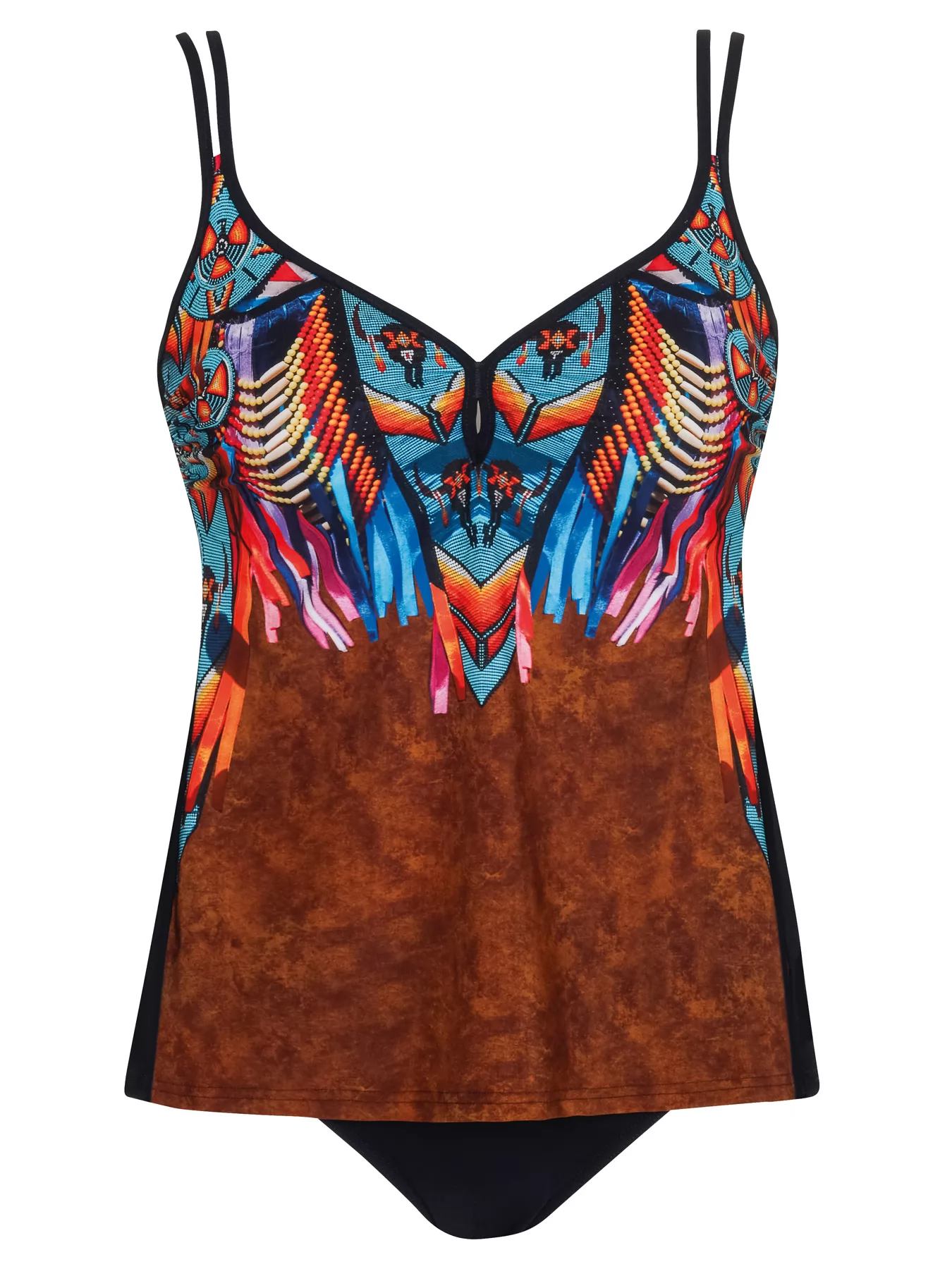 Brązowy, czarny, wielobarwny Tankini Sunflair 78002 - zdjęcie 1