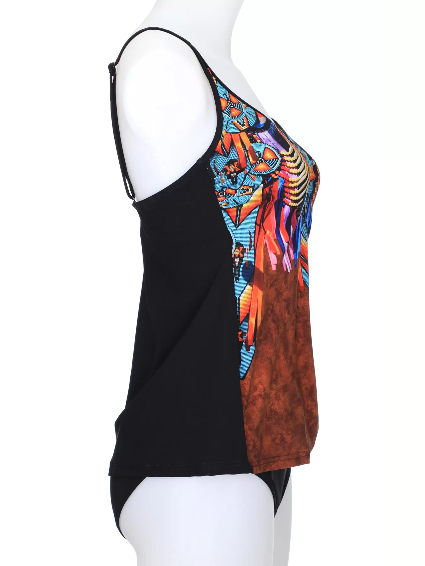 Brązowy, czarny, wielobarwny Tankini Sunflair 78002 - zdjęcie 3