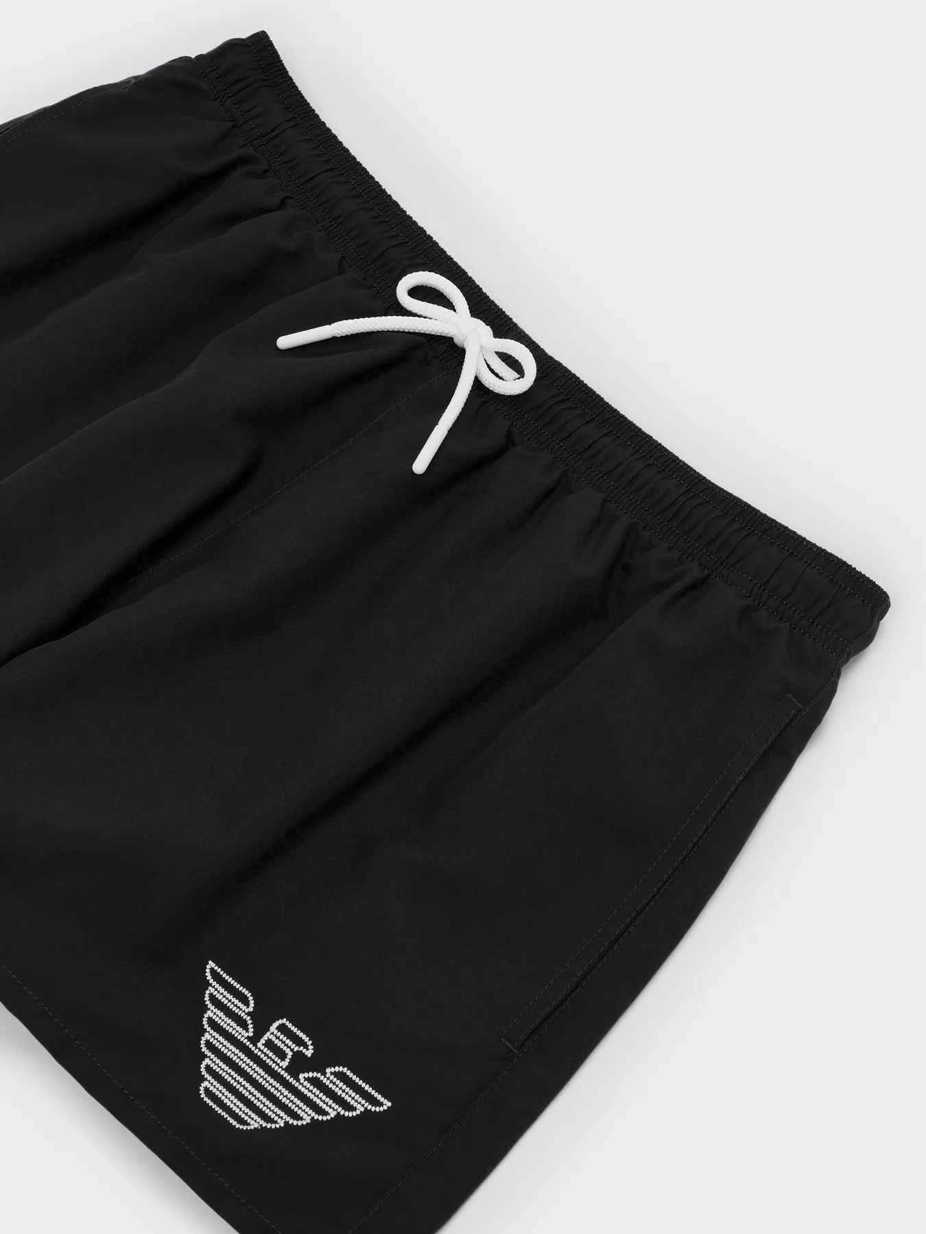 Czarny Szorty kąpielowe Emporio Armani 2117522R438 - zdjęcie 3