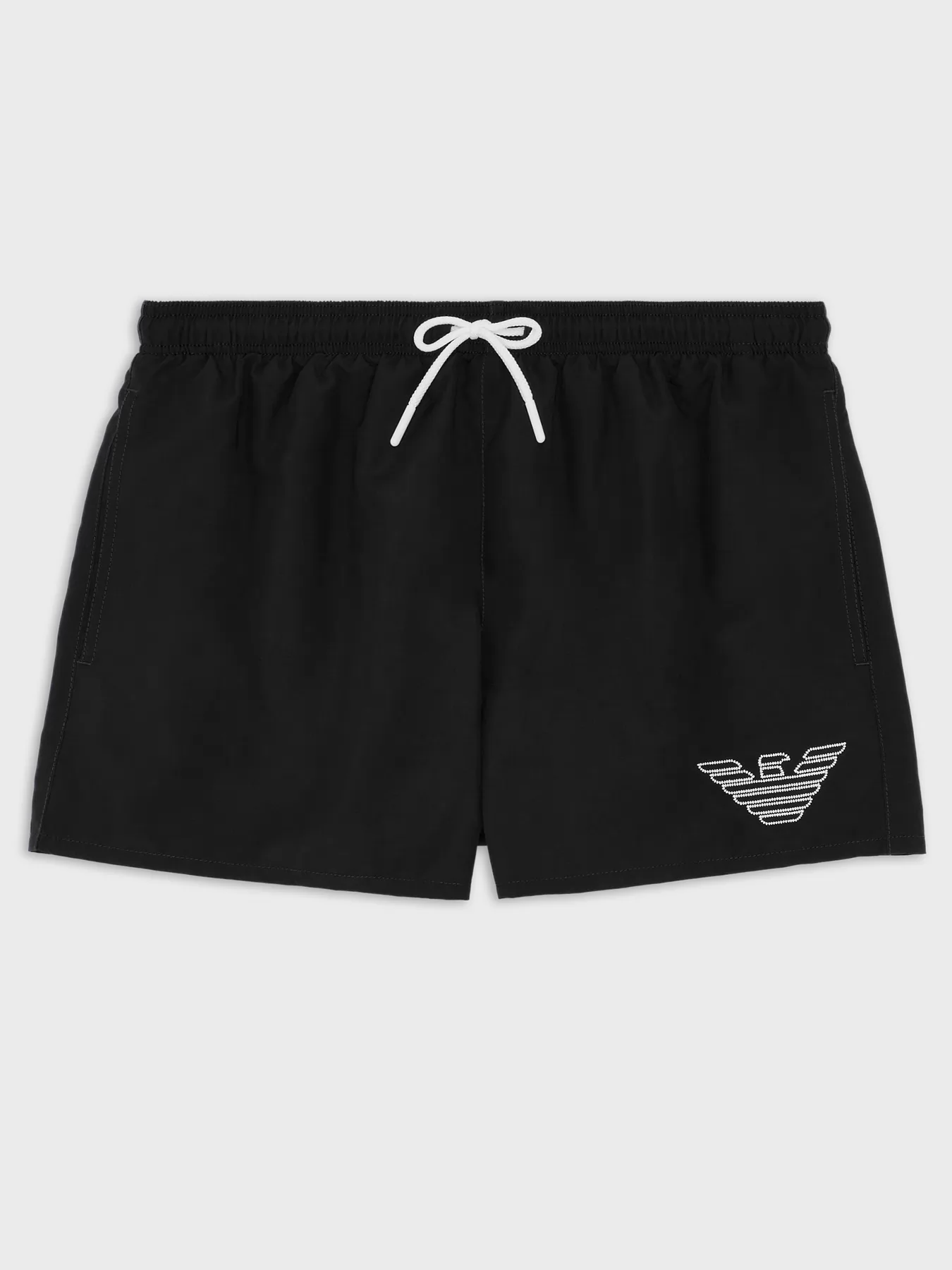 Czarny Szorty kąpielowe Emporio Armani 2117522R438 - zdjęcie 4