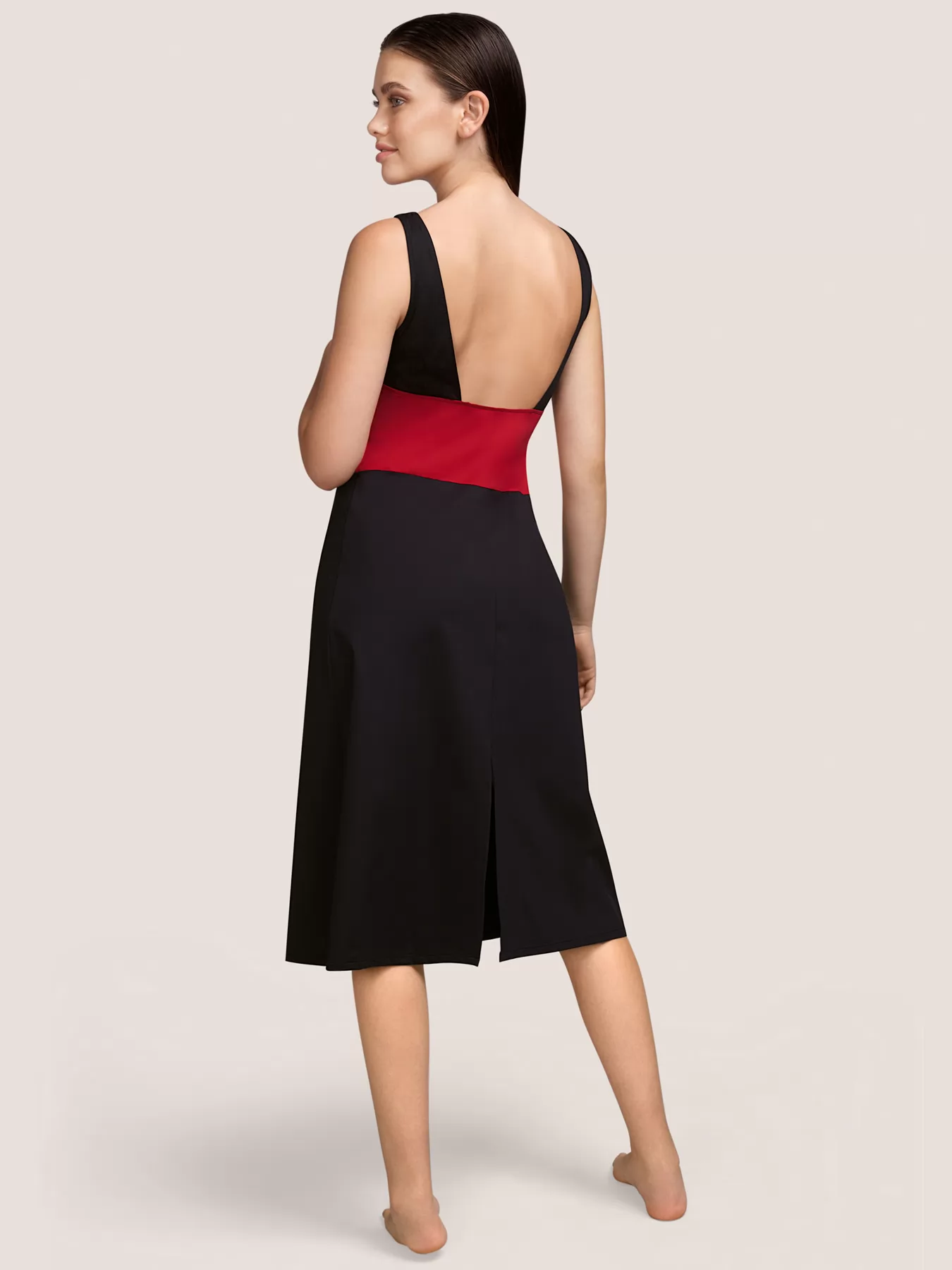 Czarny, czerwony Sukienka Andres Sarda Beauvoir 3410772 - zdjęcie 3