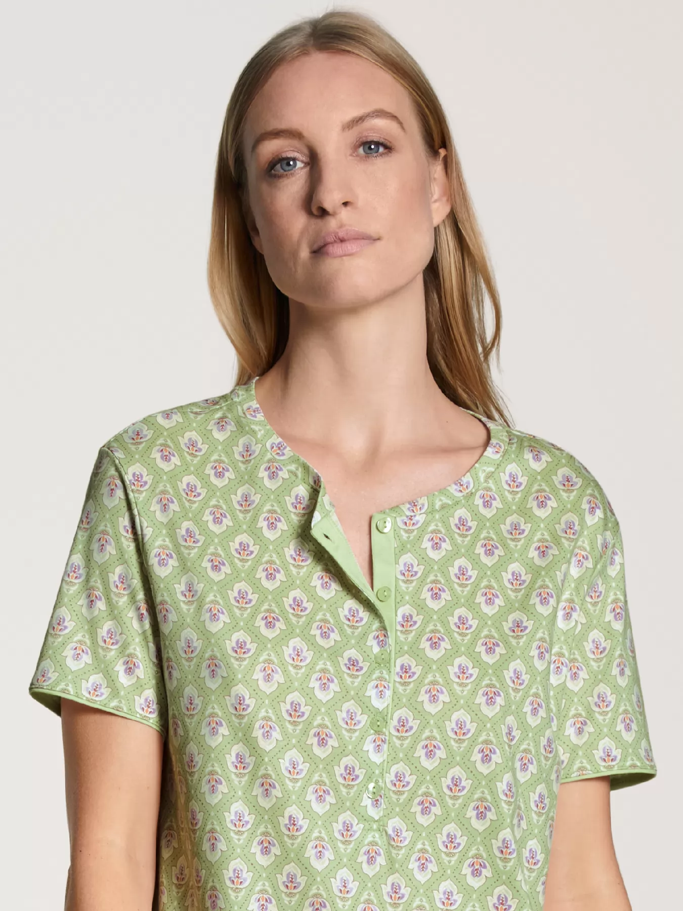 Zielony Koszula nocna Calida Blooming Nights 31193 - zdjęcie 3