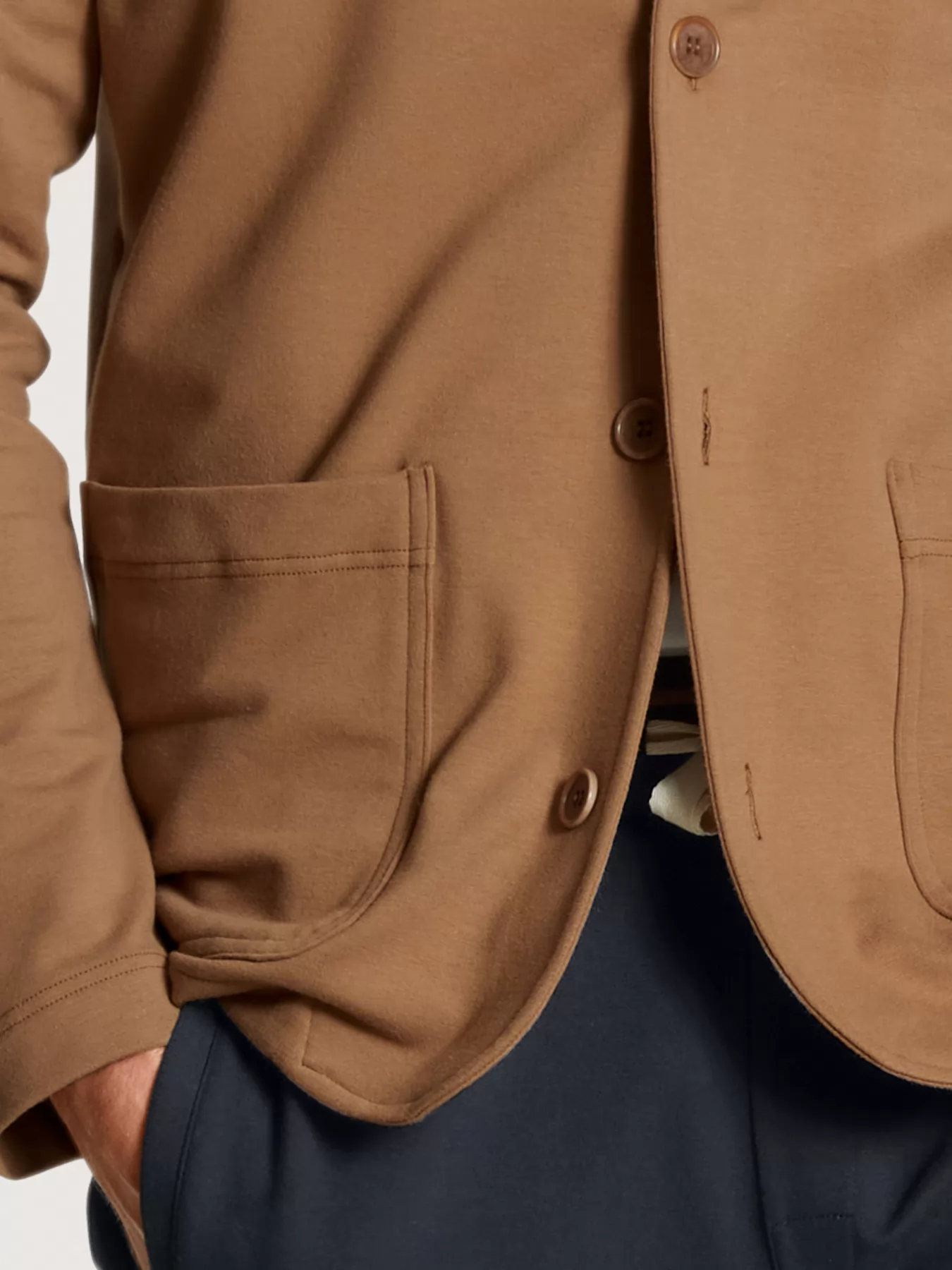 Brązowy Bluza męska Calida Remix Lounge Leisure 15862 - zdjęcie 4