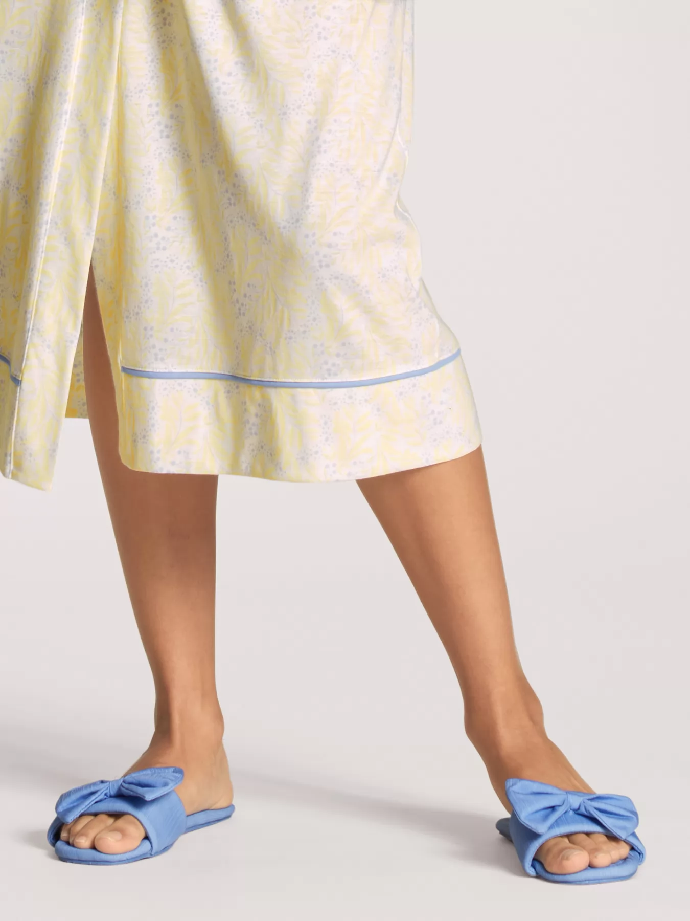 Niebieski Kapcie Calida Favourites Daisy 89196 - zdjęcie 3