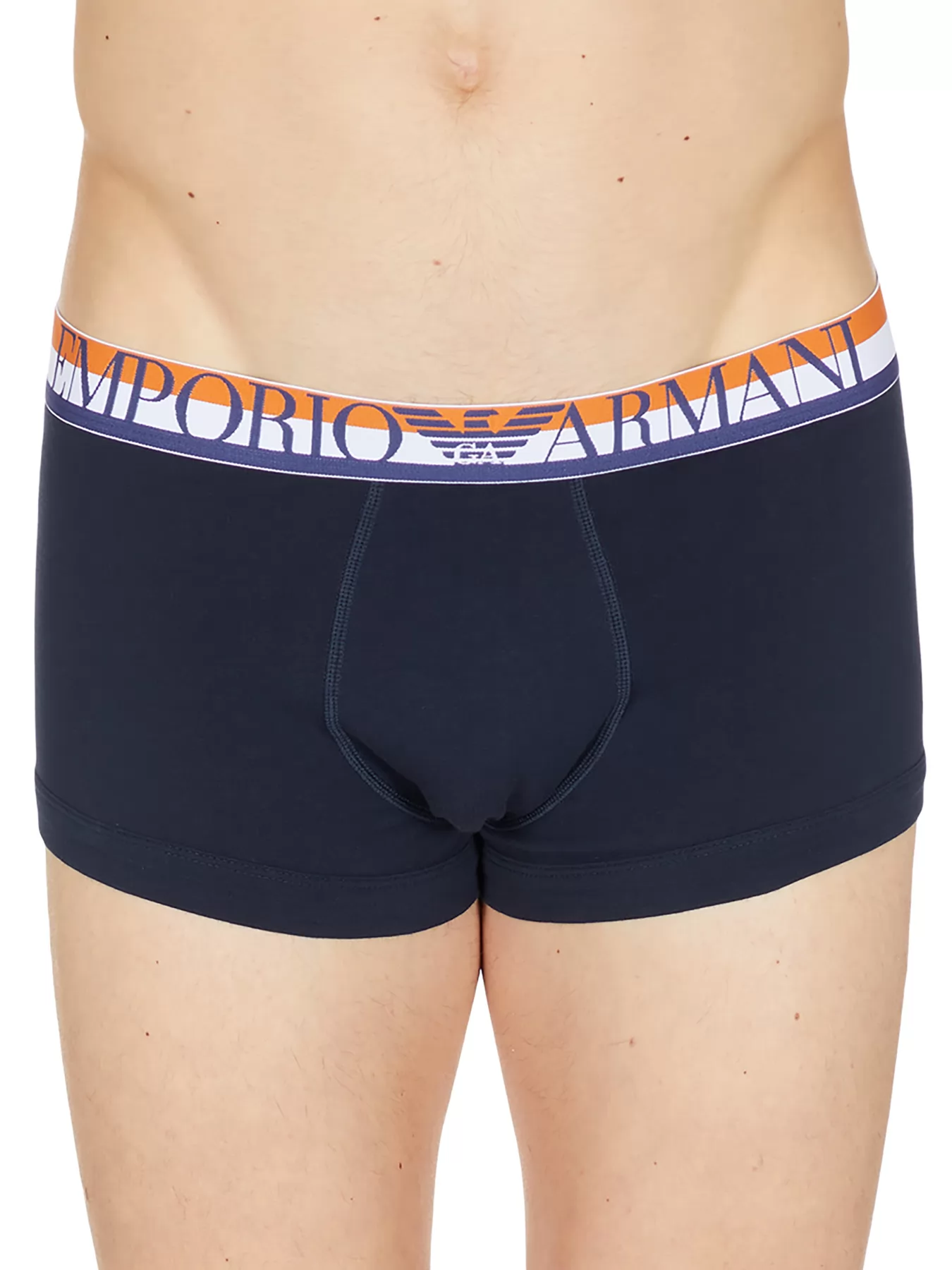 Granatowy, pomarańczowy Bokserki męskie Emporio Armani 1113892R525 - zdjęcie 1