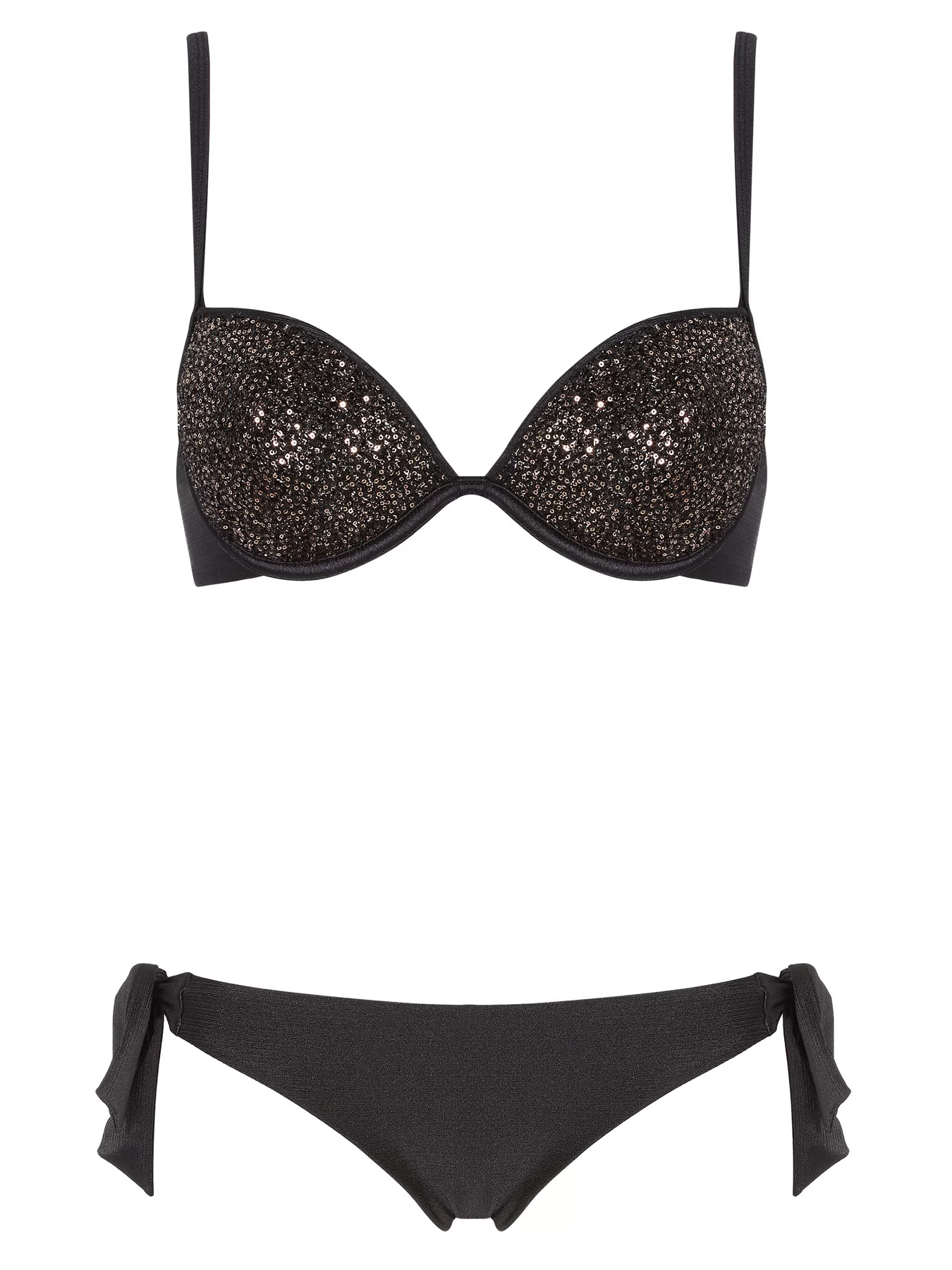 Czarny Bikini Emporio Armani 2624792R312 - zdjęcie 3