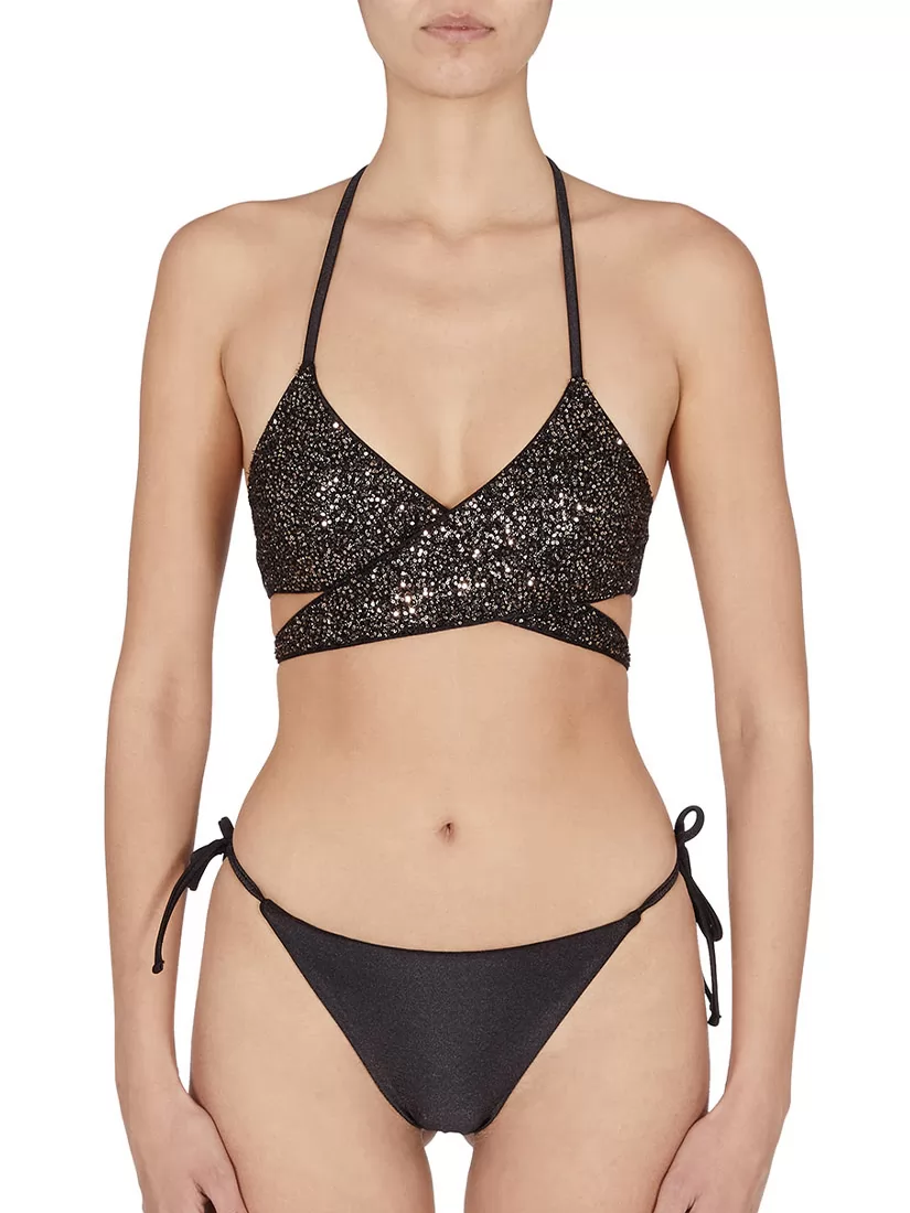 Czarny Bikini Emporio Armani 2627112R312 - zdjęcie 2