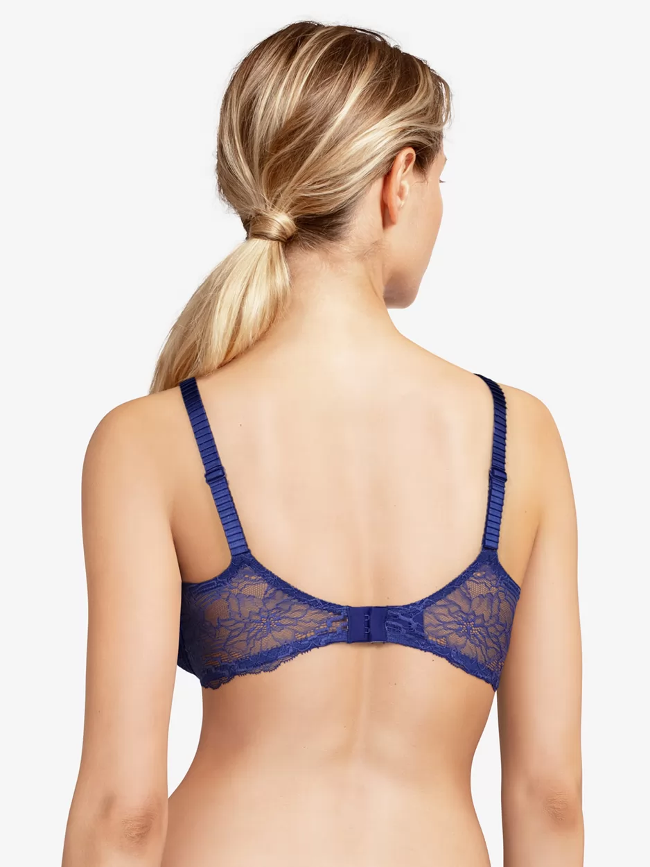 Niebieski Biustonosz balkonetka Chantelle Waltz C13L50 - zdjęcie 3