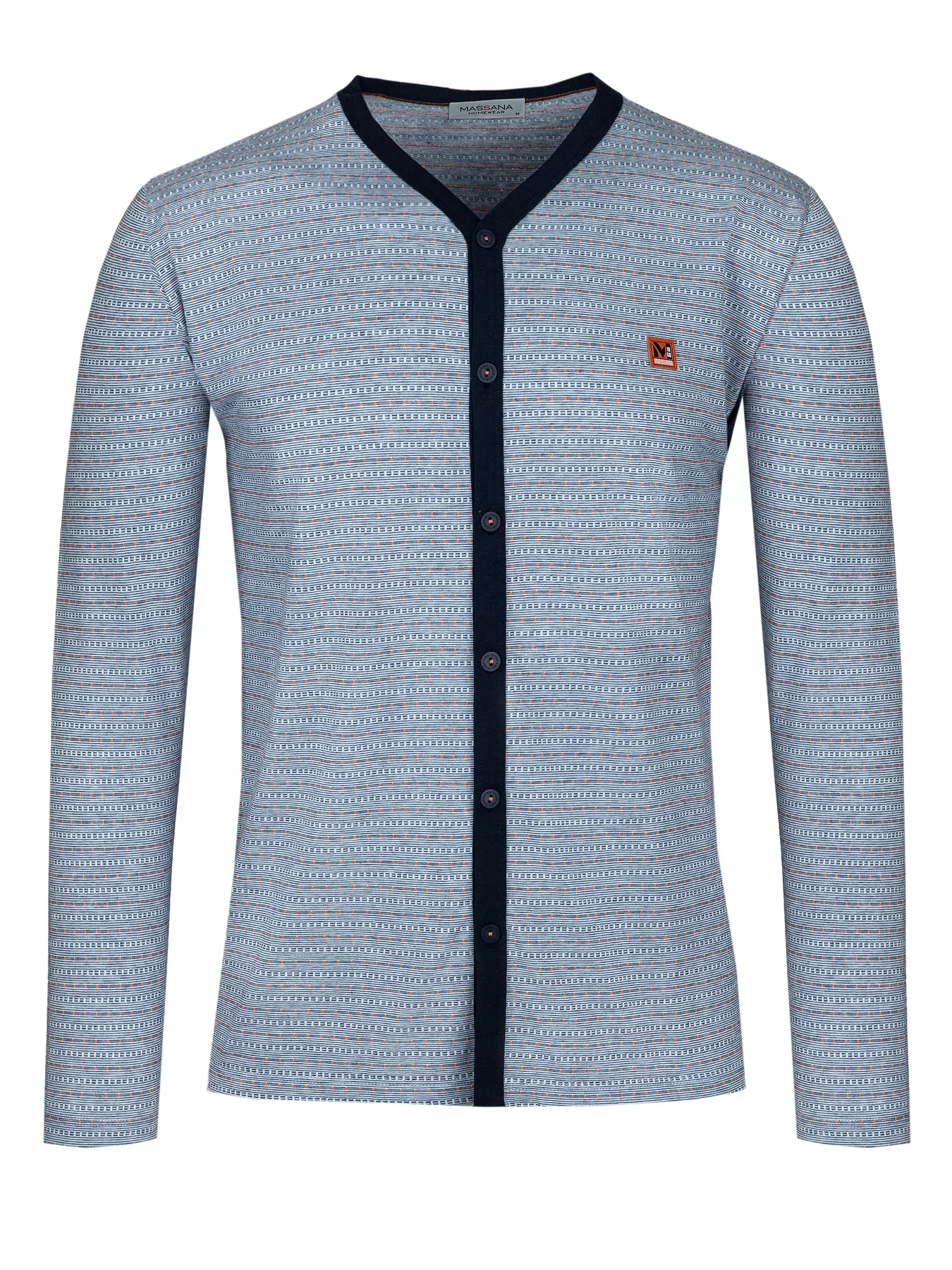 Granatowy, niebieski Piżama męska Massana 221315 - zdjęcie 3