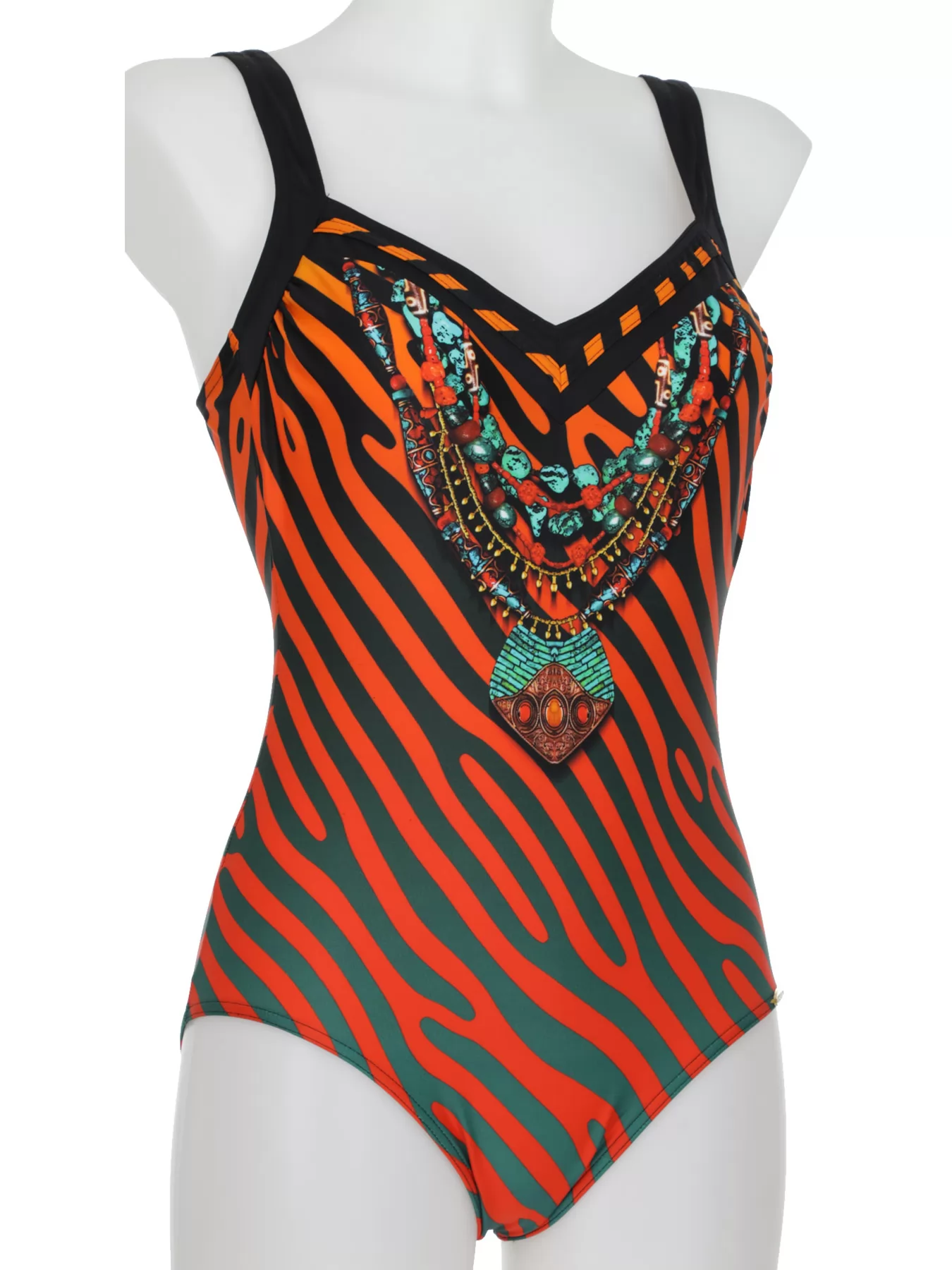 Czarny, pomarańczowy Kostium kąpielowy Sunflair 72096 - zdjęcie 2