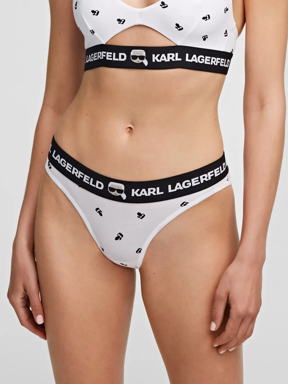 Biały Figi Karl Lagerfeld 220W2103 - zdjęcie 1