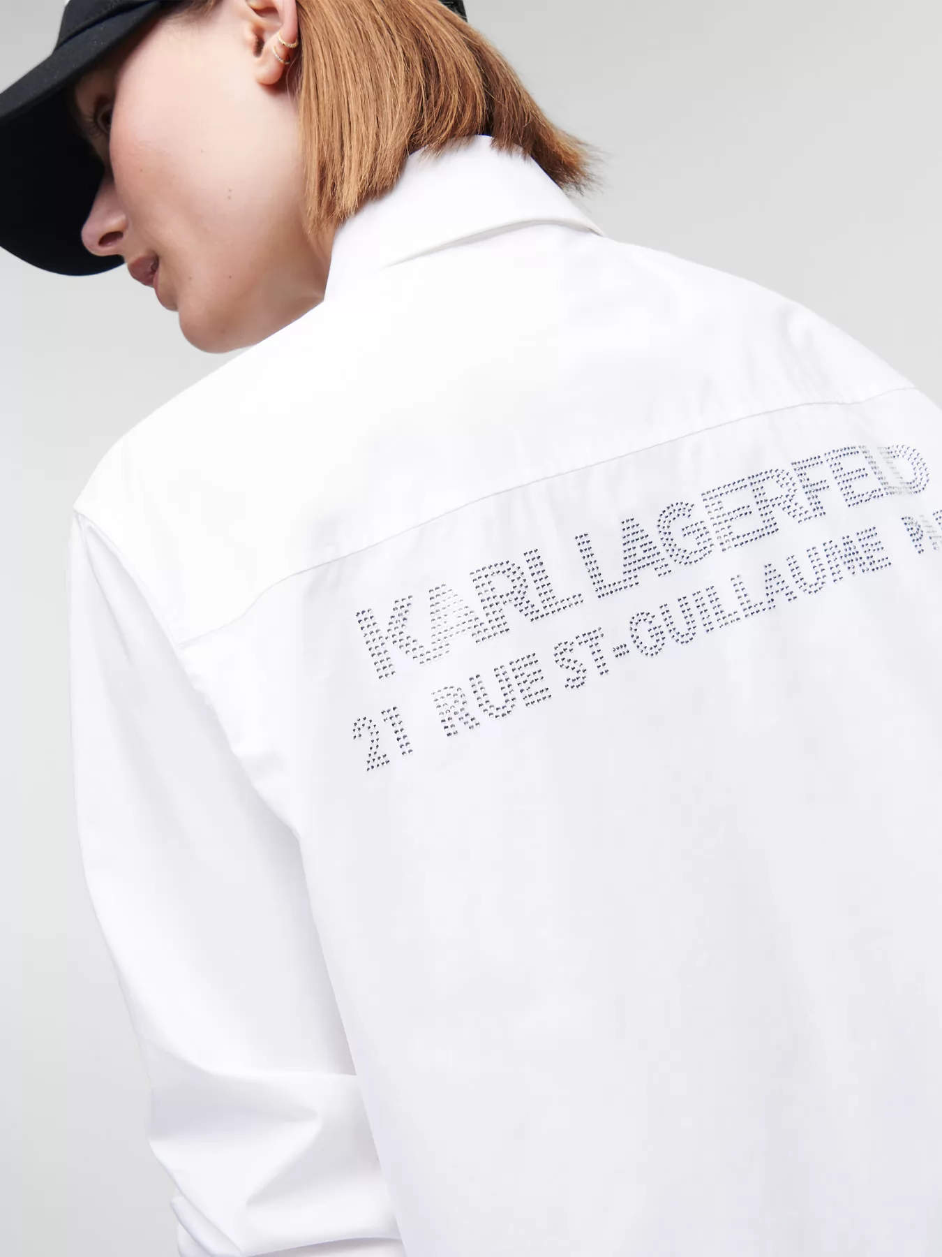 Biały Tunika Karl Lagerfeld 225W1601 - zdjęcie 3