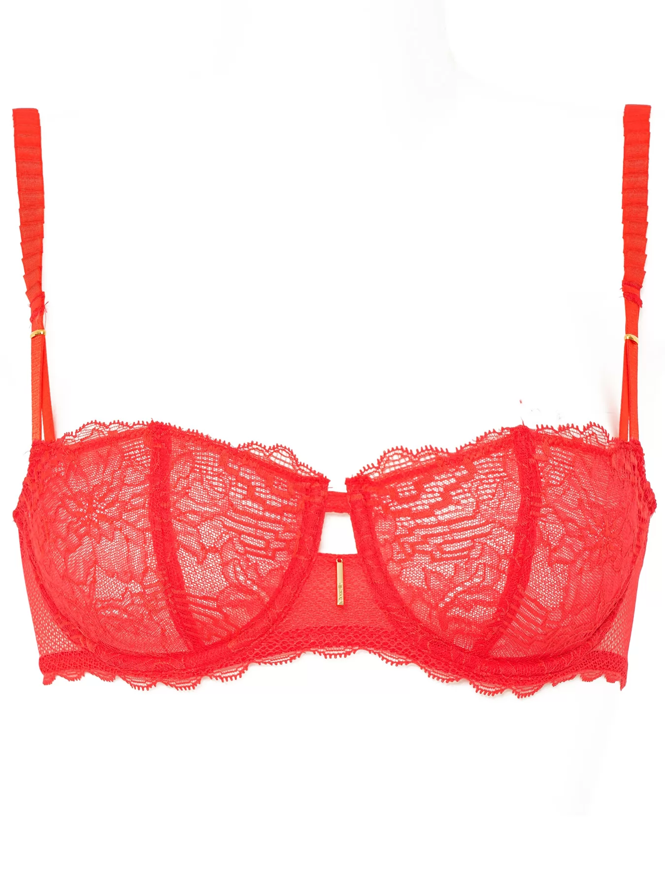 Czerwony Biustonosz balkonetka Chantelle Waltz C13L50 - zdjęcie 1