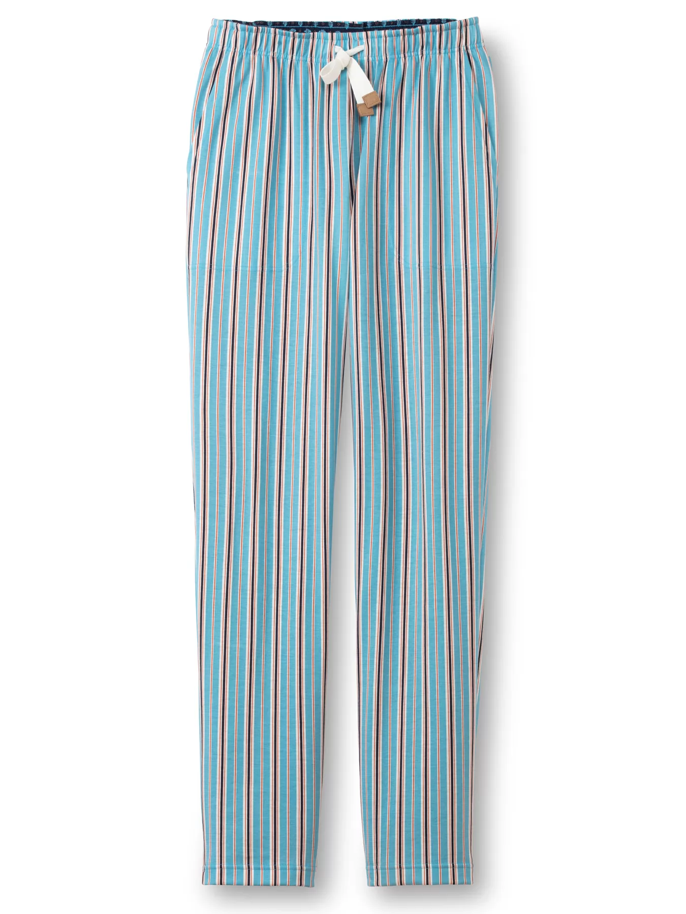 Niebieski, pomarańczowy Spodnie męskie Calida Remix Sleep Weekend 29884 - zdjęcie 3