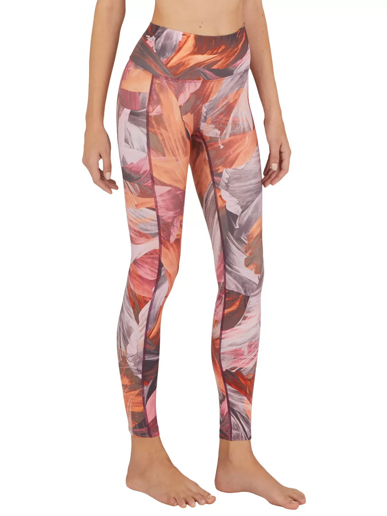 Czerwony, wielobarwny Leginsy damskie Emporio Armani 1644912F210 - zdjęcie 2