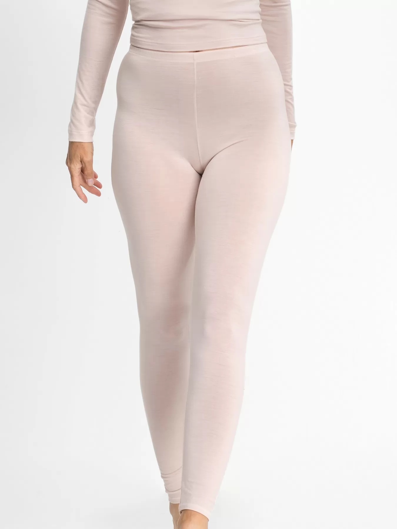 Kremowy Leginsy Sylvia Speidel Sanja Wool Tencel 50346 - zdjęcie 1