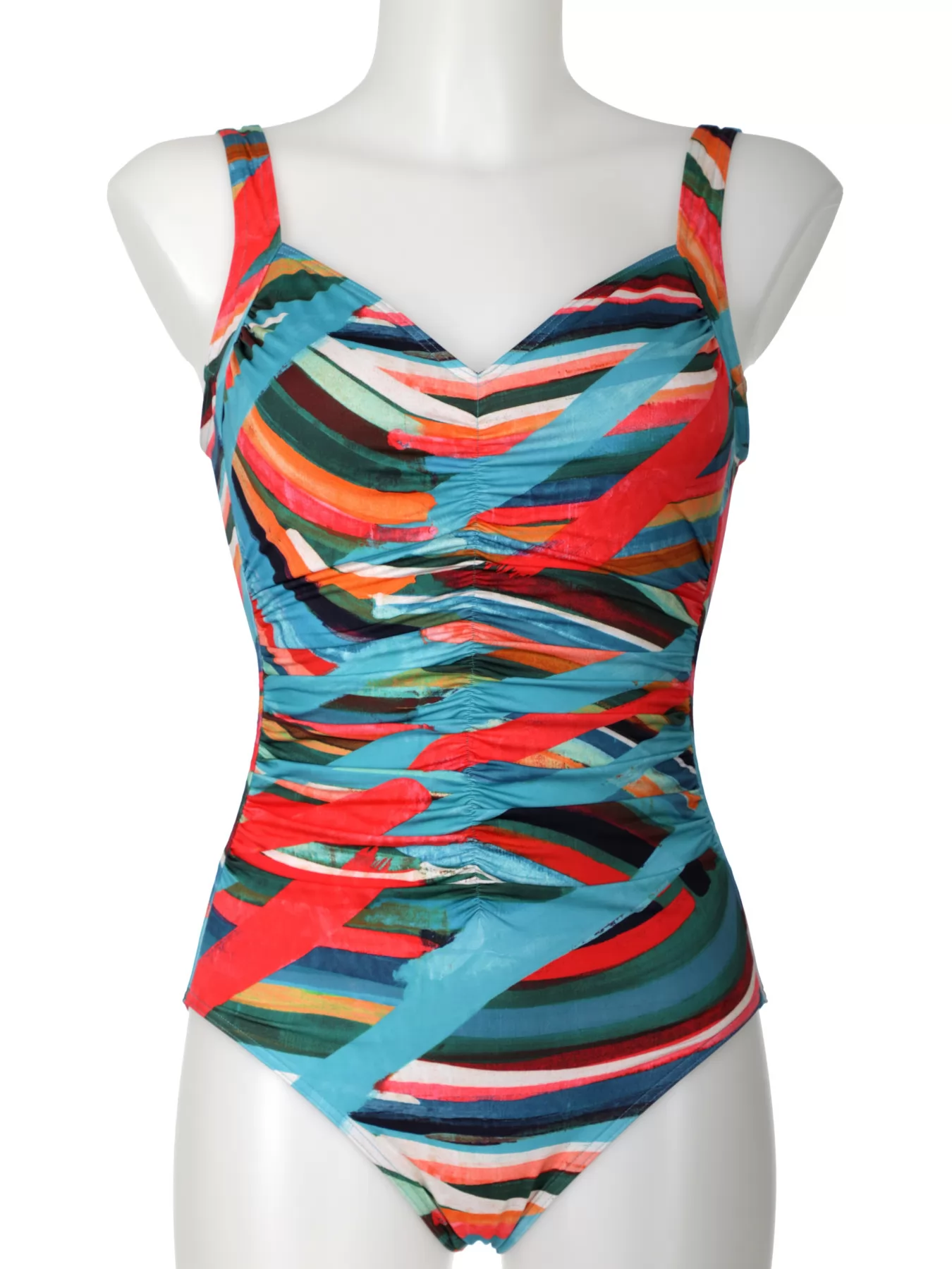 Wielobarwny, czerwony, niebieski Kostium kąpielowy Sunflair 22049 - zdjęcie 3