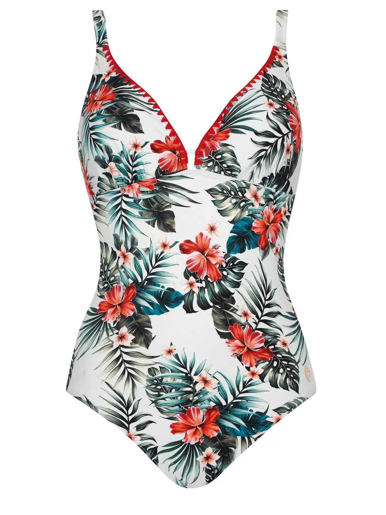 Biały, czerwony, zielony Kostium kąpielowy Olympia 32612 - zdjęcie 1