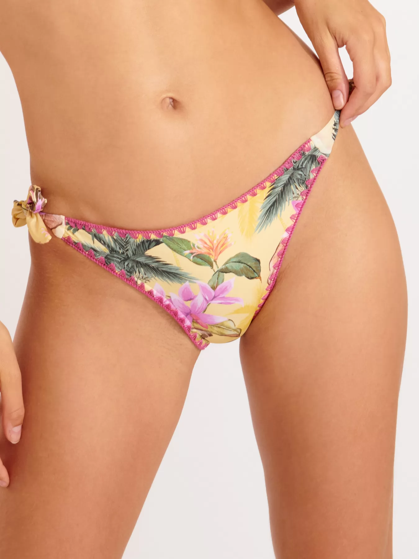 Różowy, zielony, żółty Dół od bikini Banana Moon Dimka Limetropic - zdjęcie 1