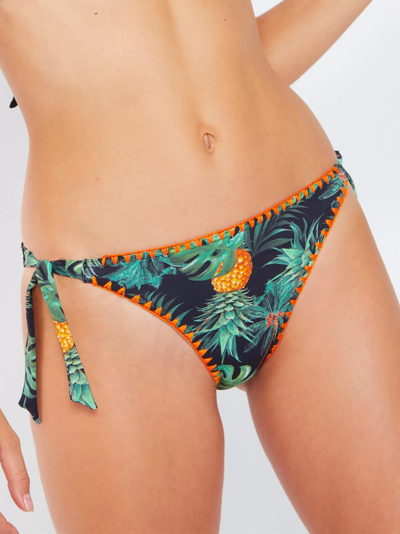 Pomarańczowy, zielony, czarny Dół od bikini Banana Moon Dimka Palmhills - zdjęcie 1