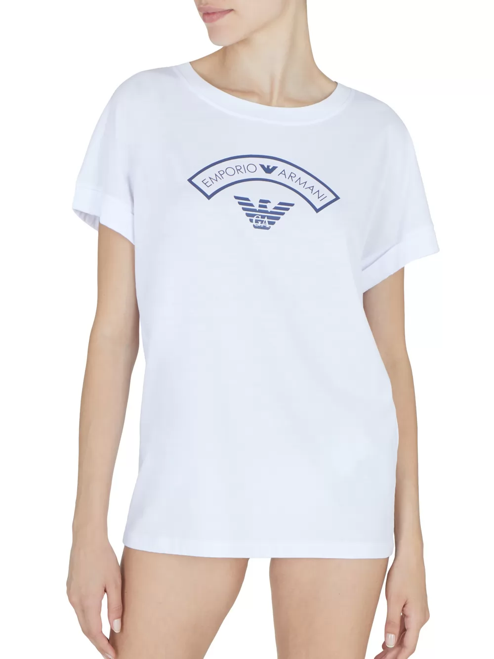 Biały Koszulka damska Emporio Armani 1643403R255 - zdjęcie 1