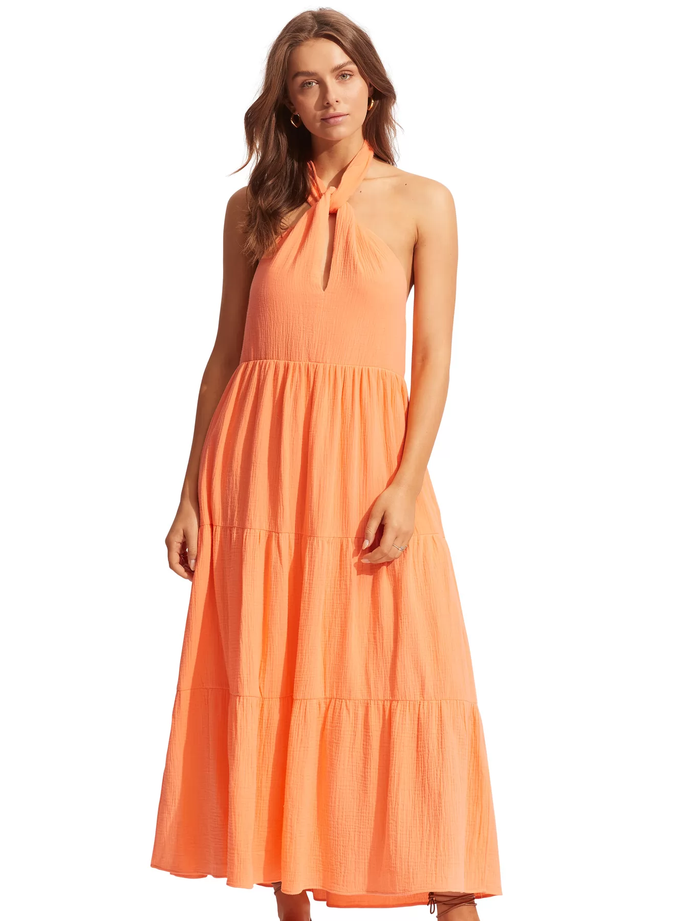 Pomarańczowy Sukienka plażowa Seafolly Take Flight 54864-DR - zdjęcie 1