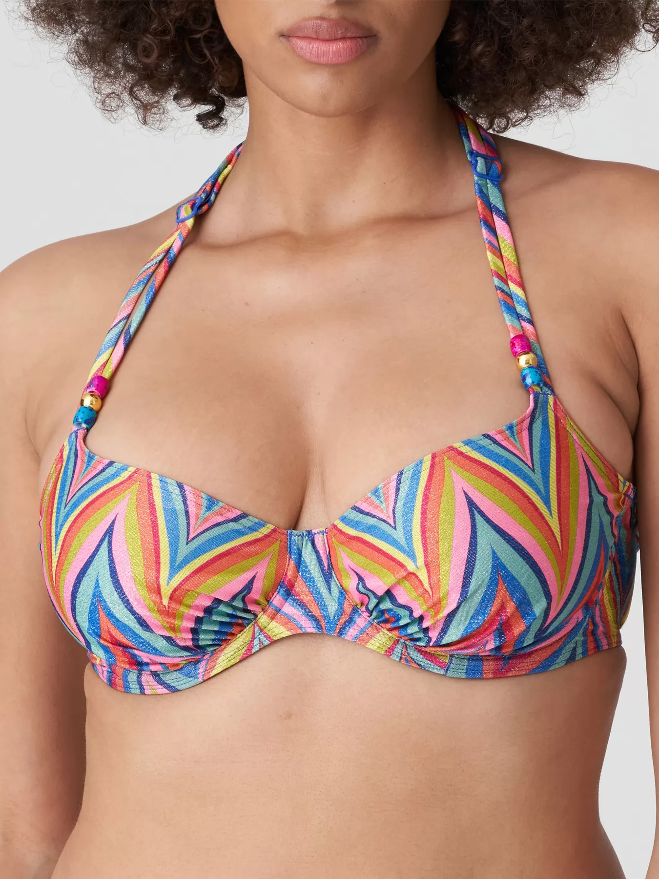 Niebieski, pomarańczowy, wielobarwny Góra od kostiumu PrimaDonna Kea 4010810 - zdjęcie 3