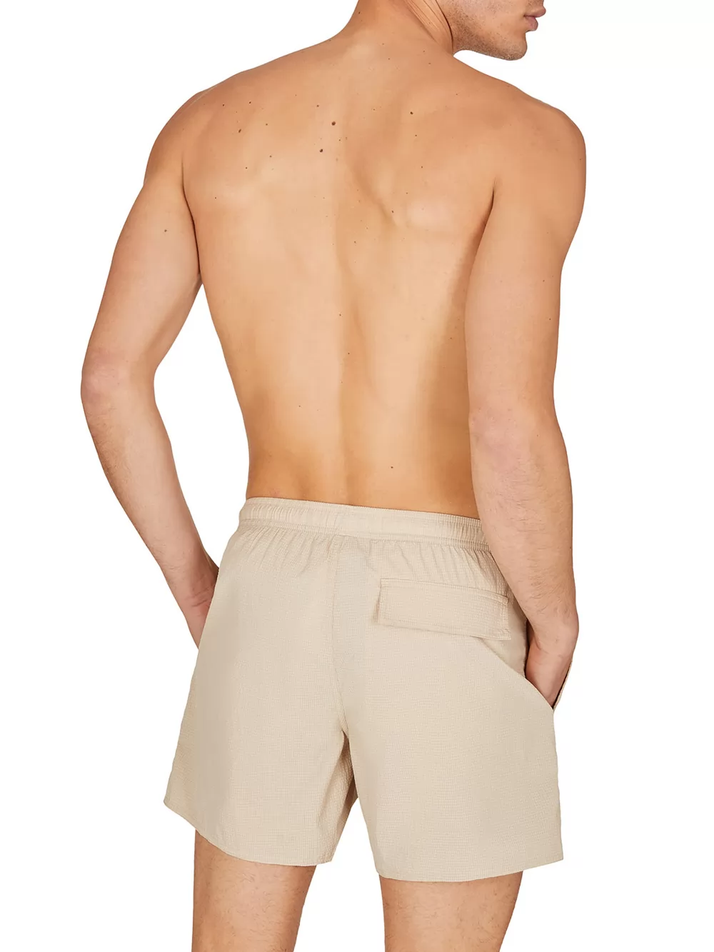 Beżowy Szorty kąpielowe Emporio Armani 2117403R419 - zdjęcie 2