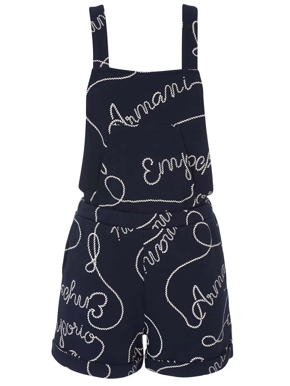 Granatowy Spodenki ogrodniczki Emporio Armani 2627363R320 - zdjęcie 3