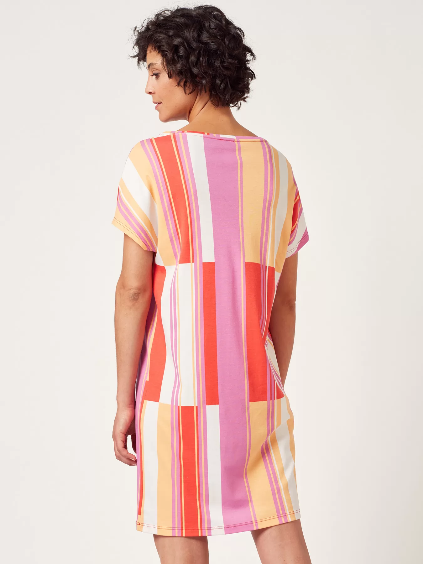 Czerwony, pomarańczowy, różowy Koszula nocna Huber 010140 - zdjęcie 2