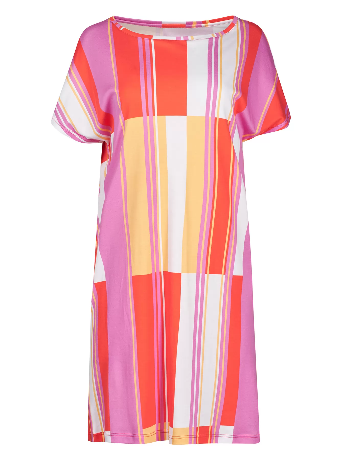 Czerwony, pomarańczowy, różowy Koszula nocna Huber 010140 - zdjęcie 4