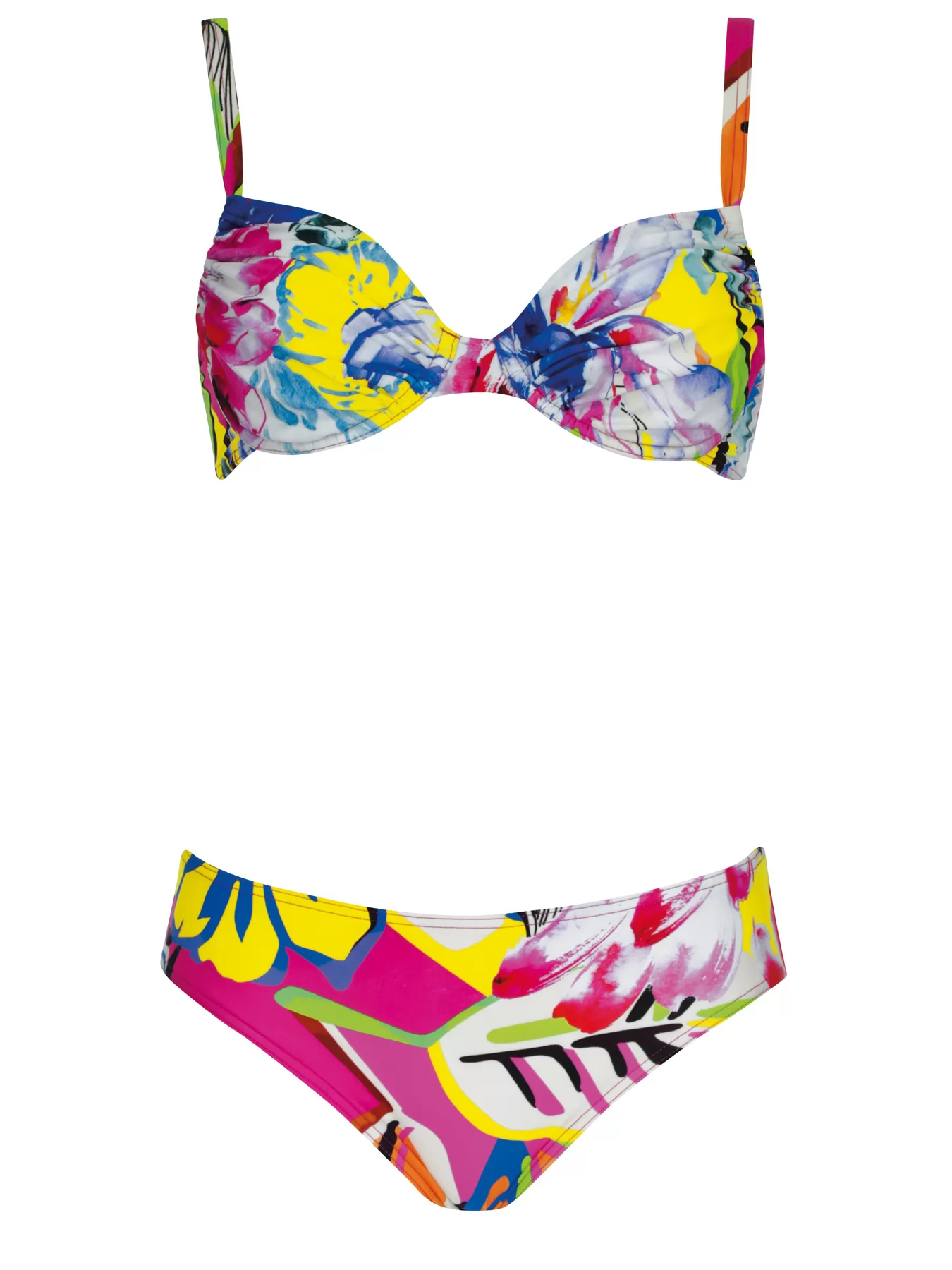 Różowy, wielobarwny, żółty Kostium kąpielowy Sunflair 71094 - zdjęcie 4