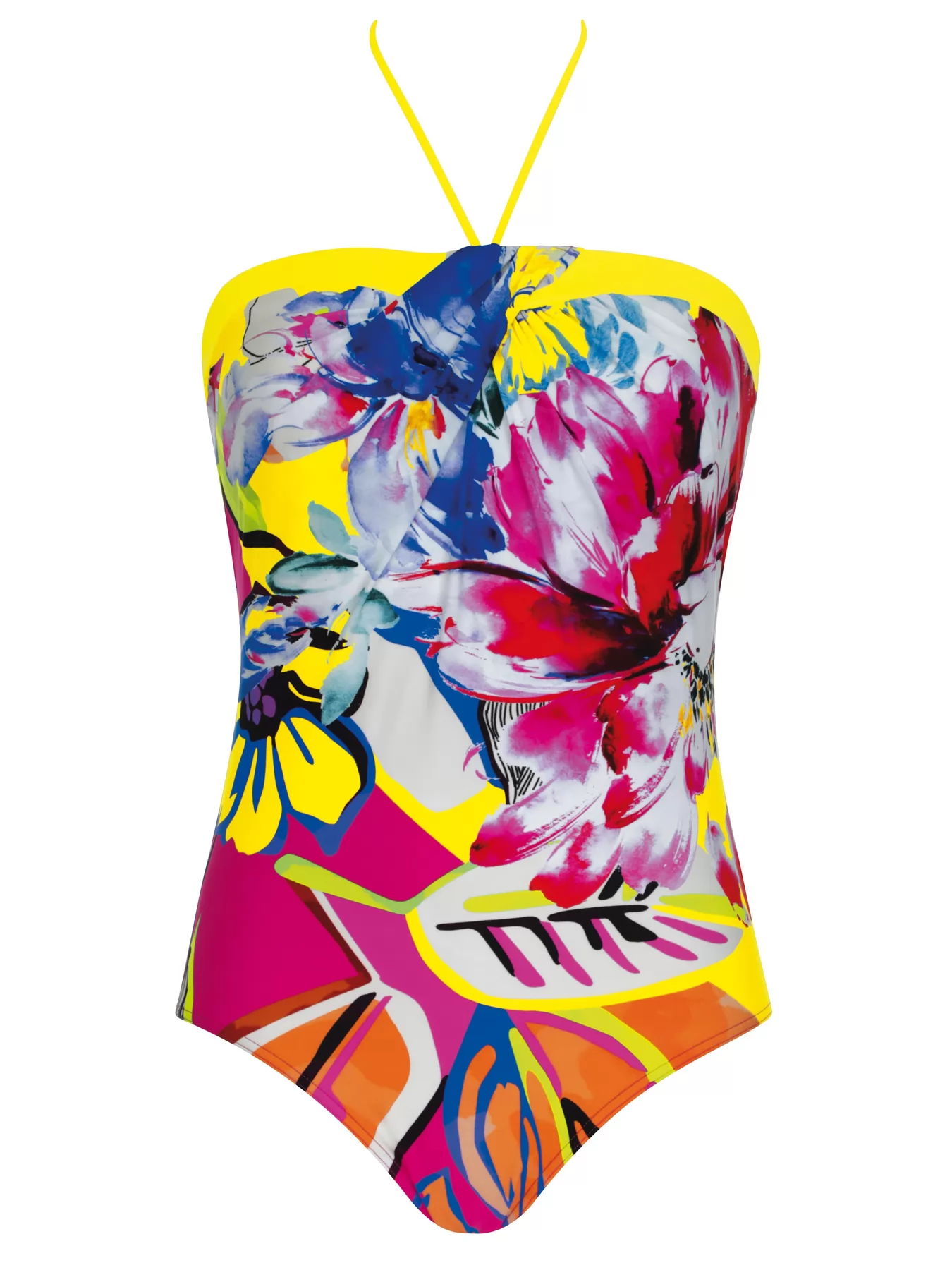 Różowy, wielobarwny, żółty Kostium kąpielowy Sunflair 72116 - zdjęcie 4