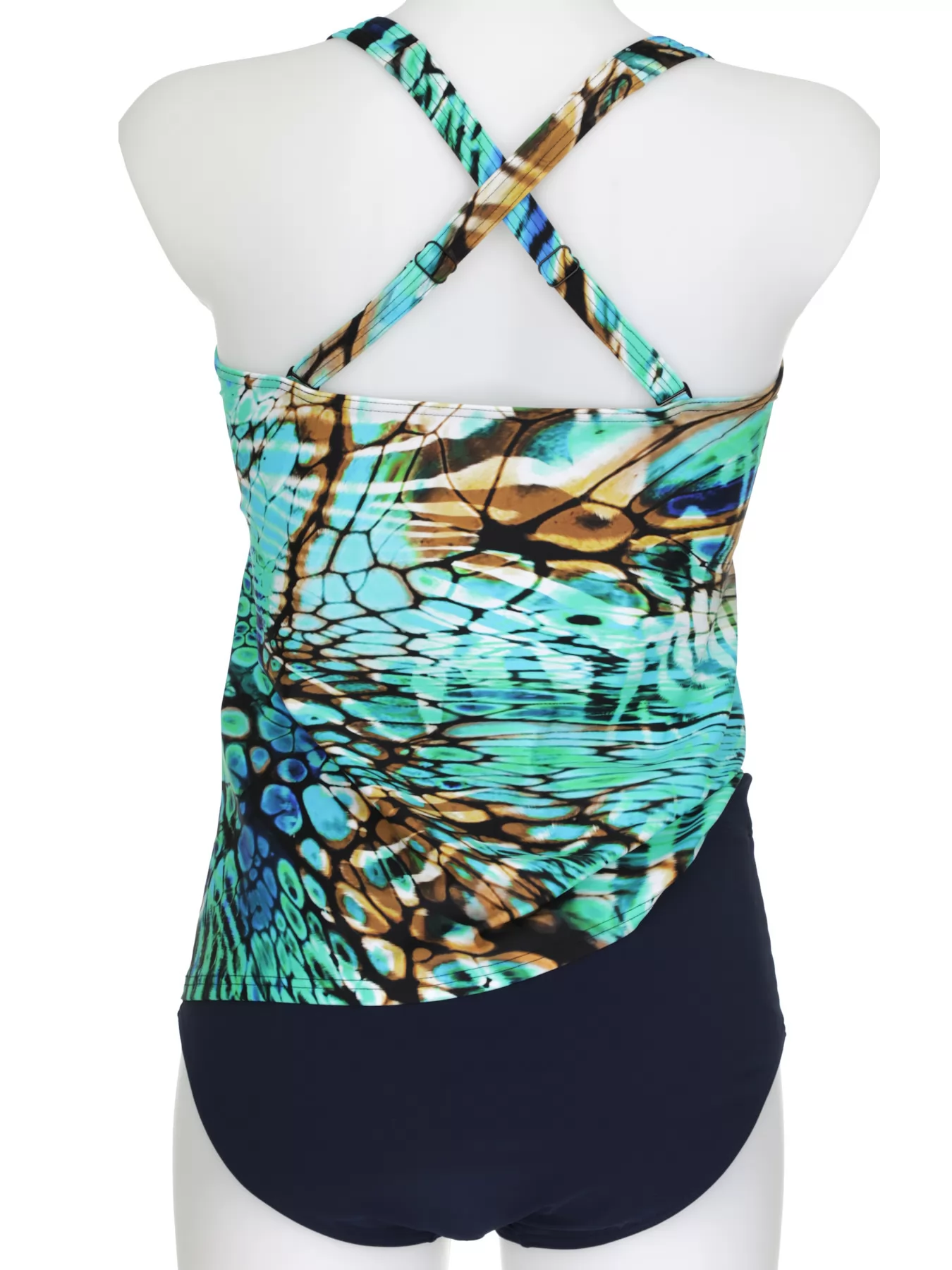 Granatowy, wielobarwny, zielony Tankini Sunflair 78005 - zdjęcie 5
