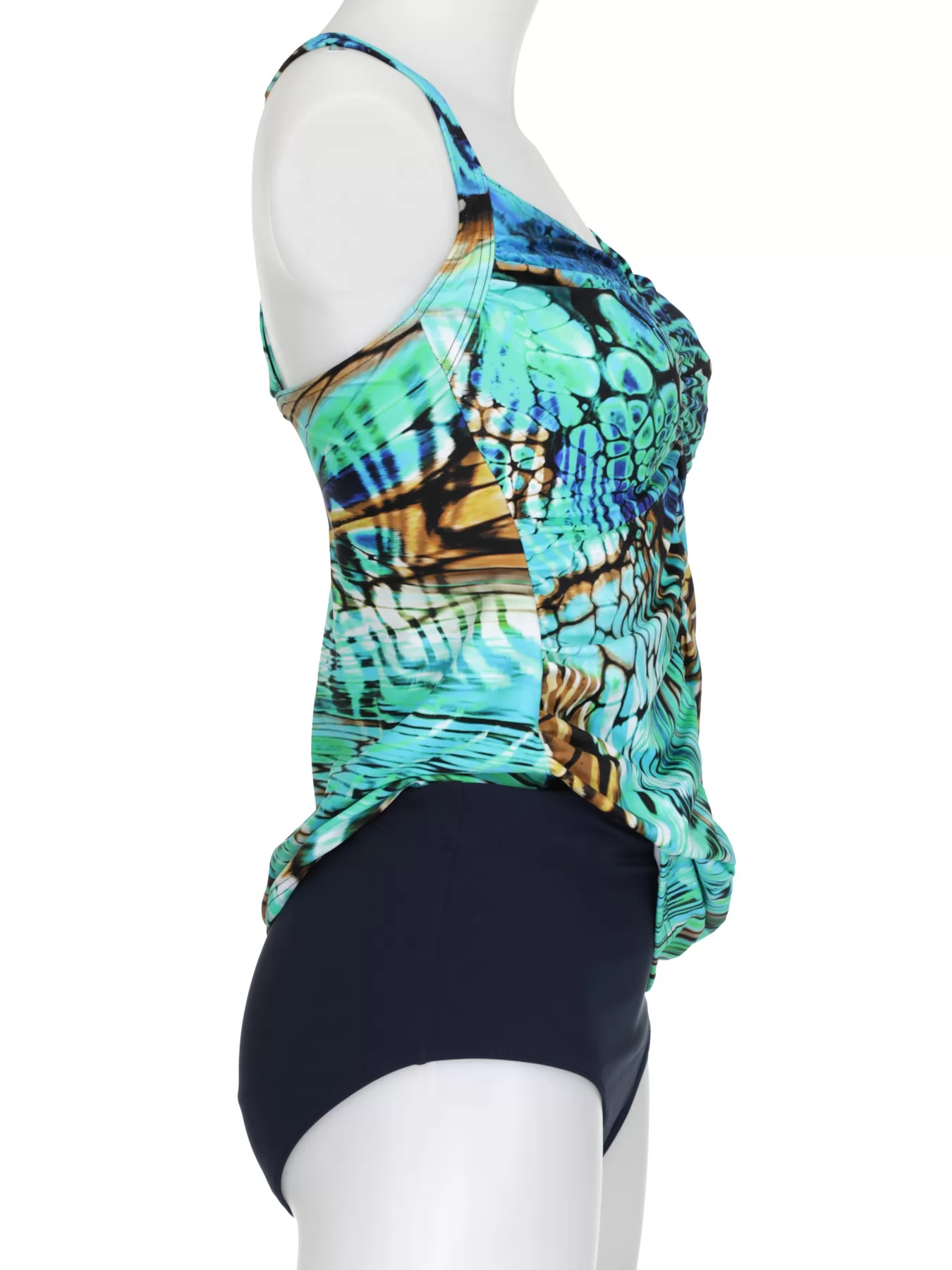 Granatowy, wielobarwny, zielony Tankini Sunflair 78005 - zdjęcie 7