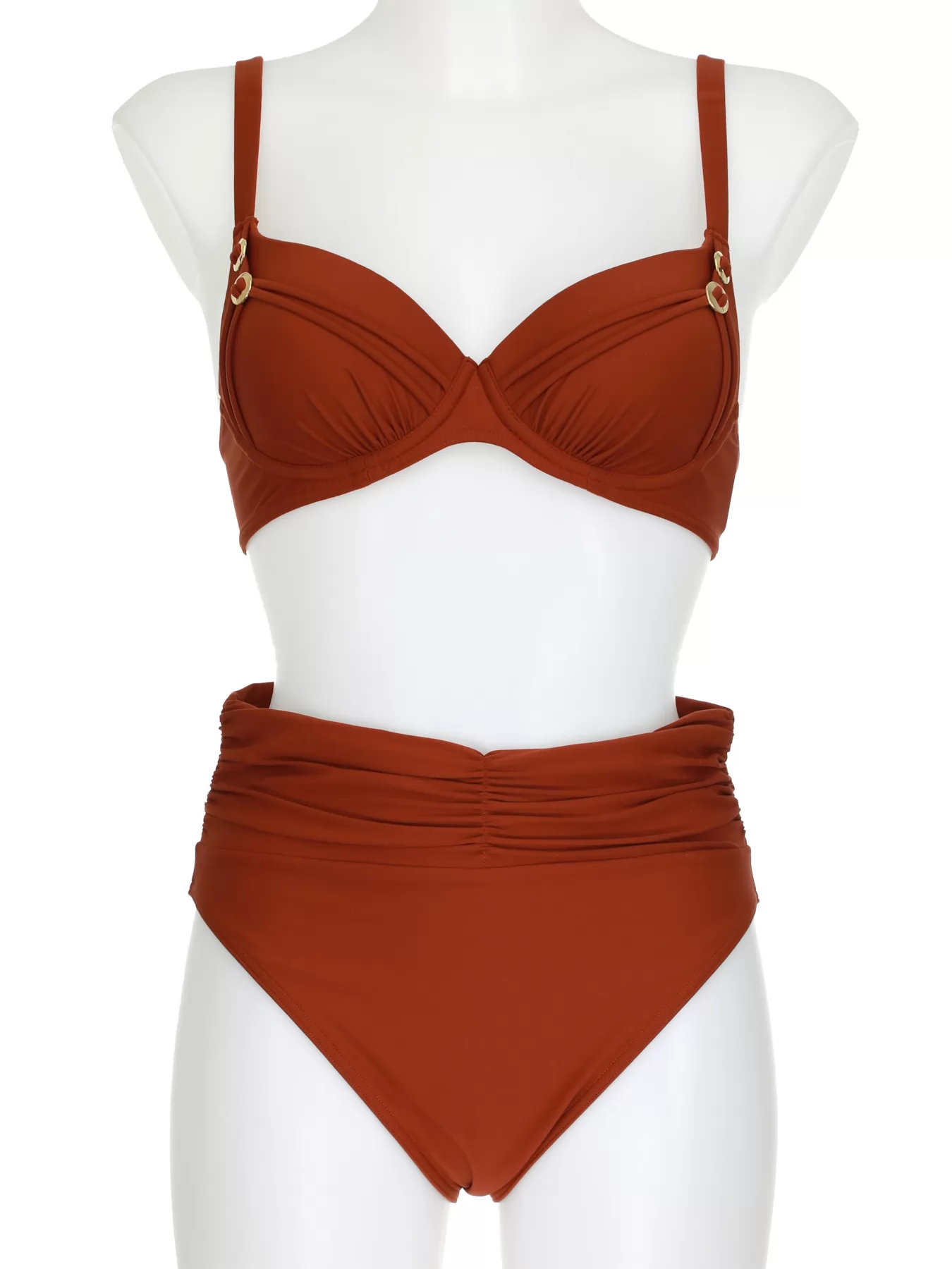 Pomarańczowy, brązowy Kostium kąpielowy Opera 61606 - zdjęcie 3