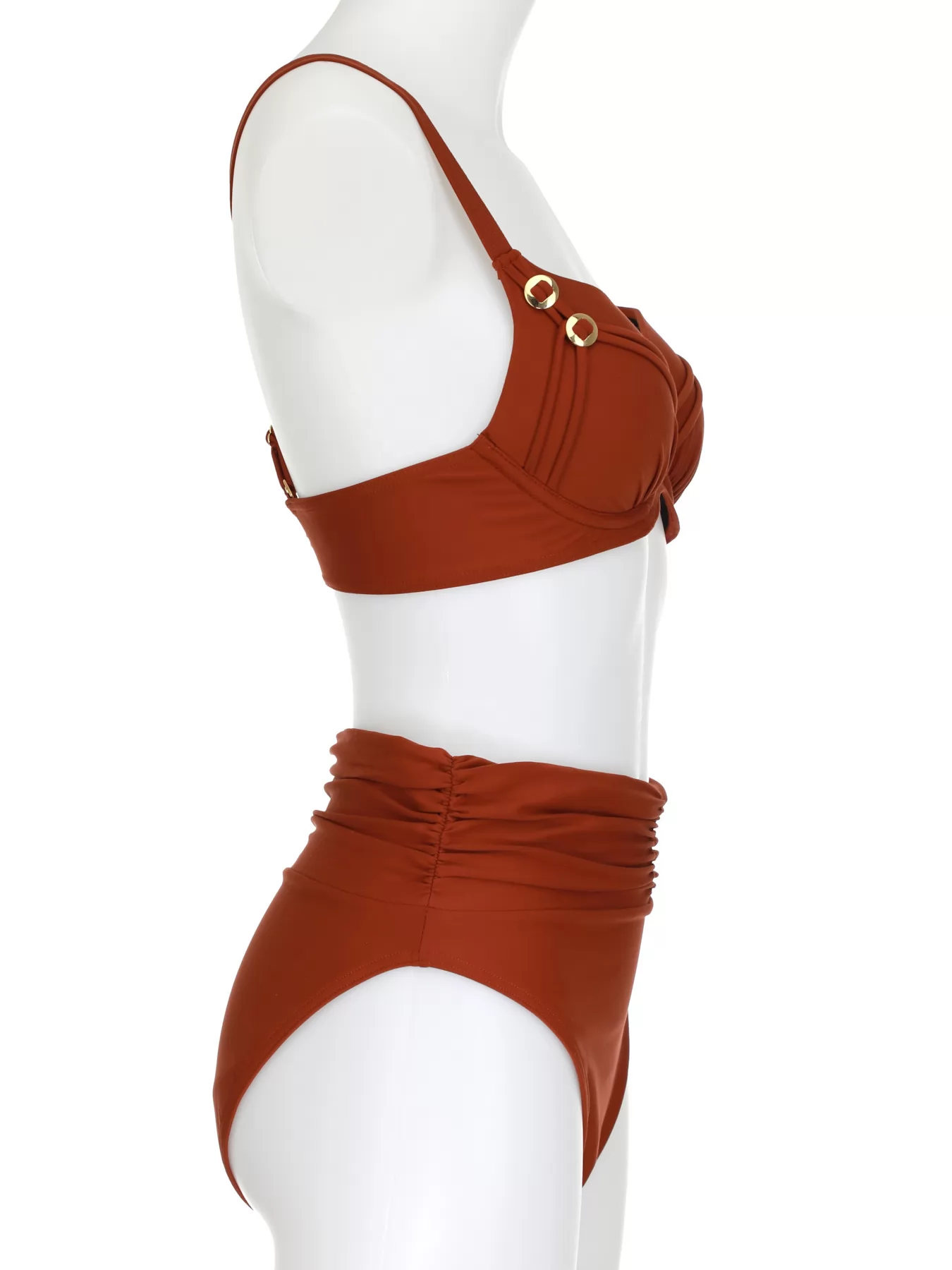 Pomarańczowy, brązowy Kostium kąpielowy Opera 61606 - zdjęcie 4