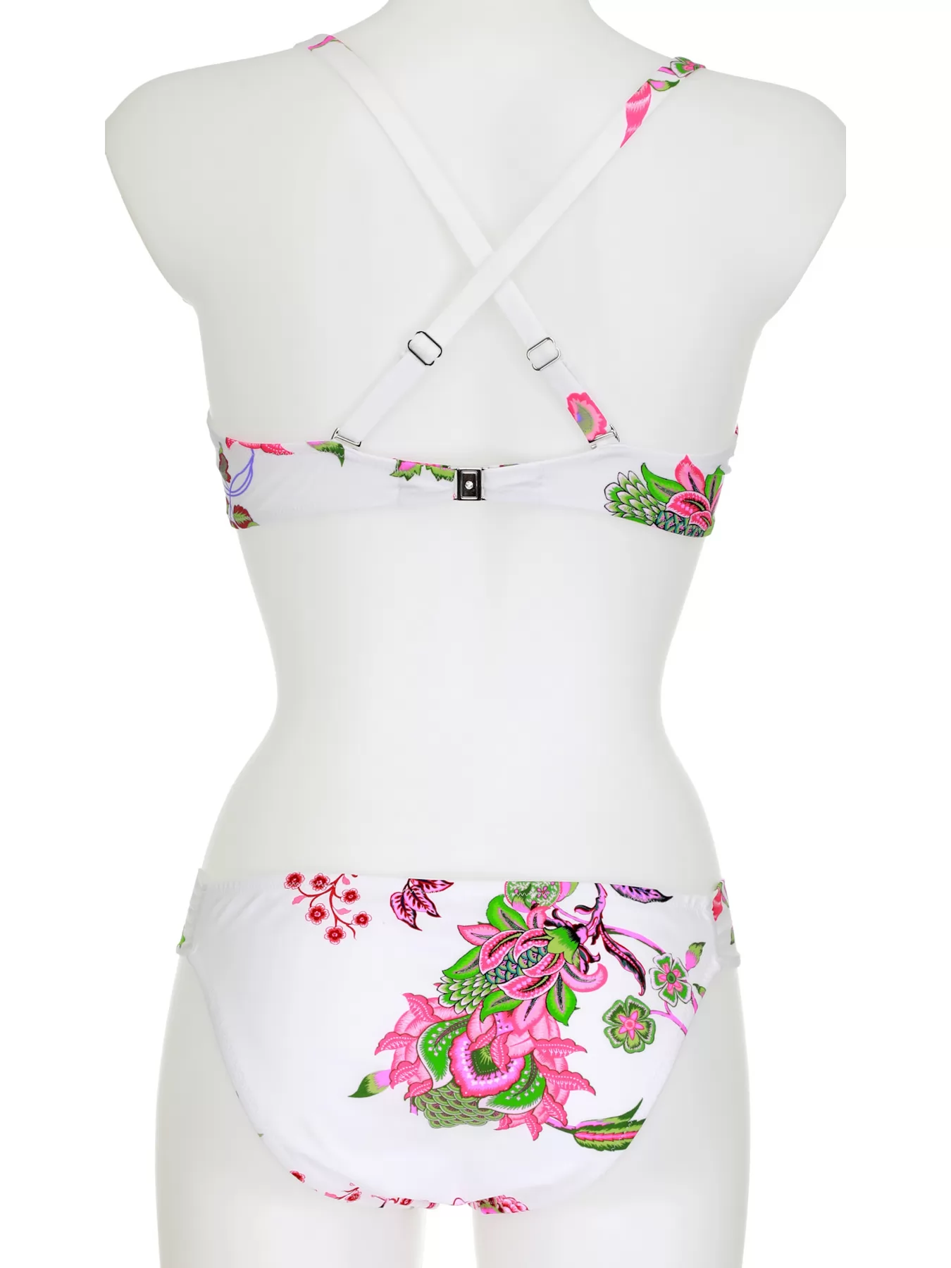 Biały, różowy Kostium kąpielowy Opera 61604 - zdjęcie 2