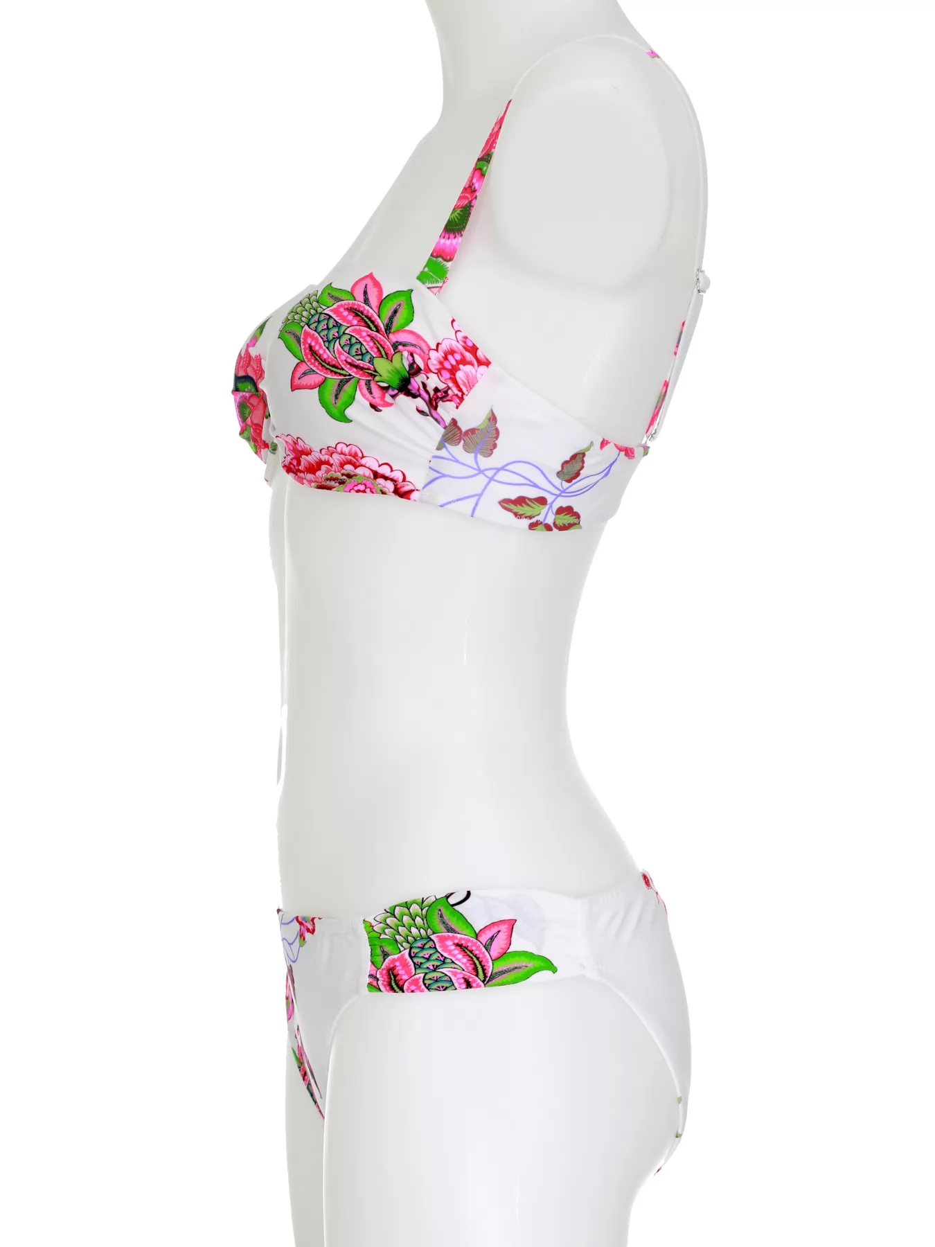 Biały, różowy Kostium kąpielowy Opera 61604 - zdjęcie 4