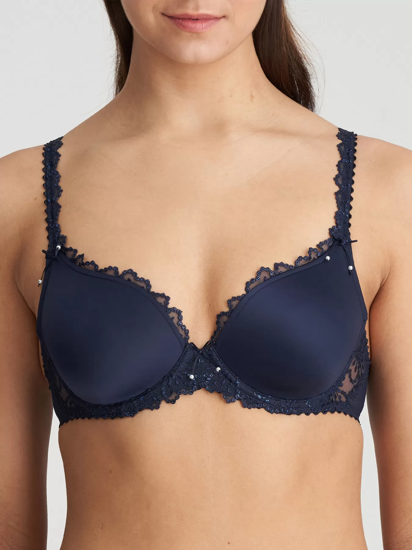 Granatowy Biustonosz push-up Marie Jo Jane 101336 - zdjęcie 1