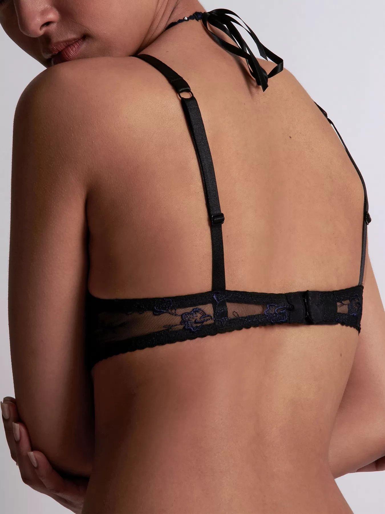 Granatowy Biustonosz Aubade Amour Precieux UDF12 - zdjęcie 2