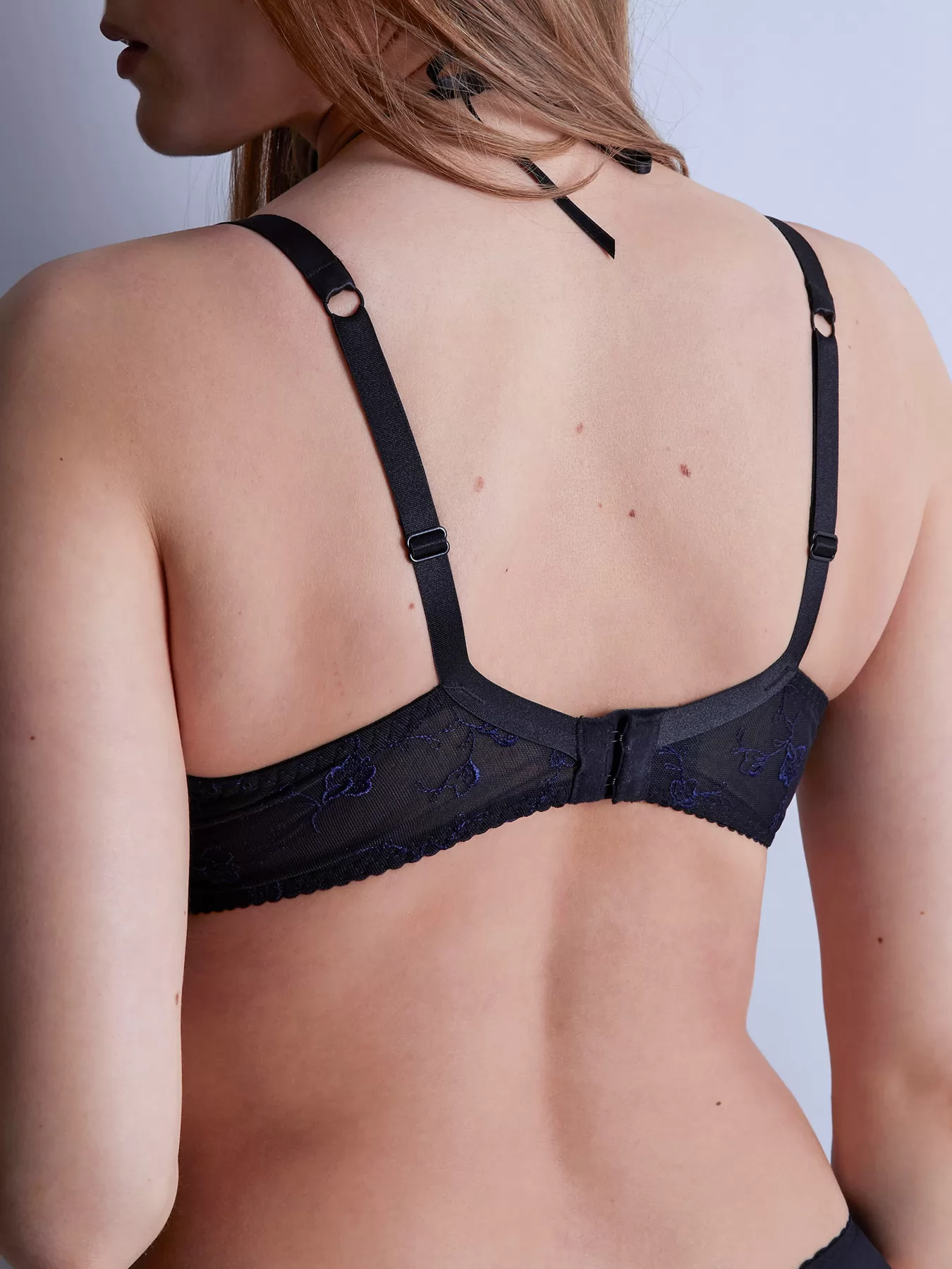 Granatowy Biustonosz Aubade Amour Precieux UDF12 - zdjęcie 4