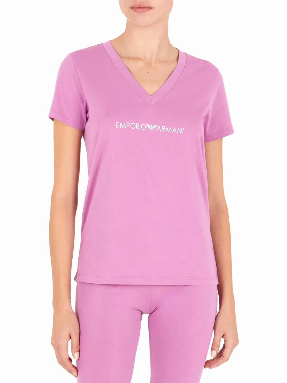 Różowy Koszulka damska Emporio Armani 1647223F227 - zdjęcie 1