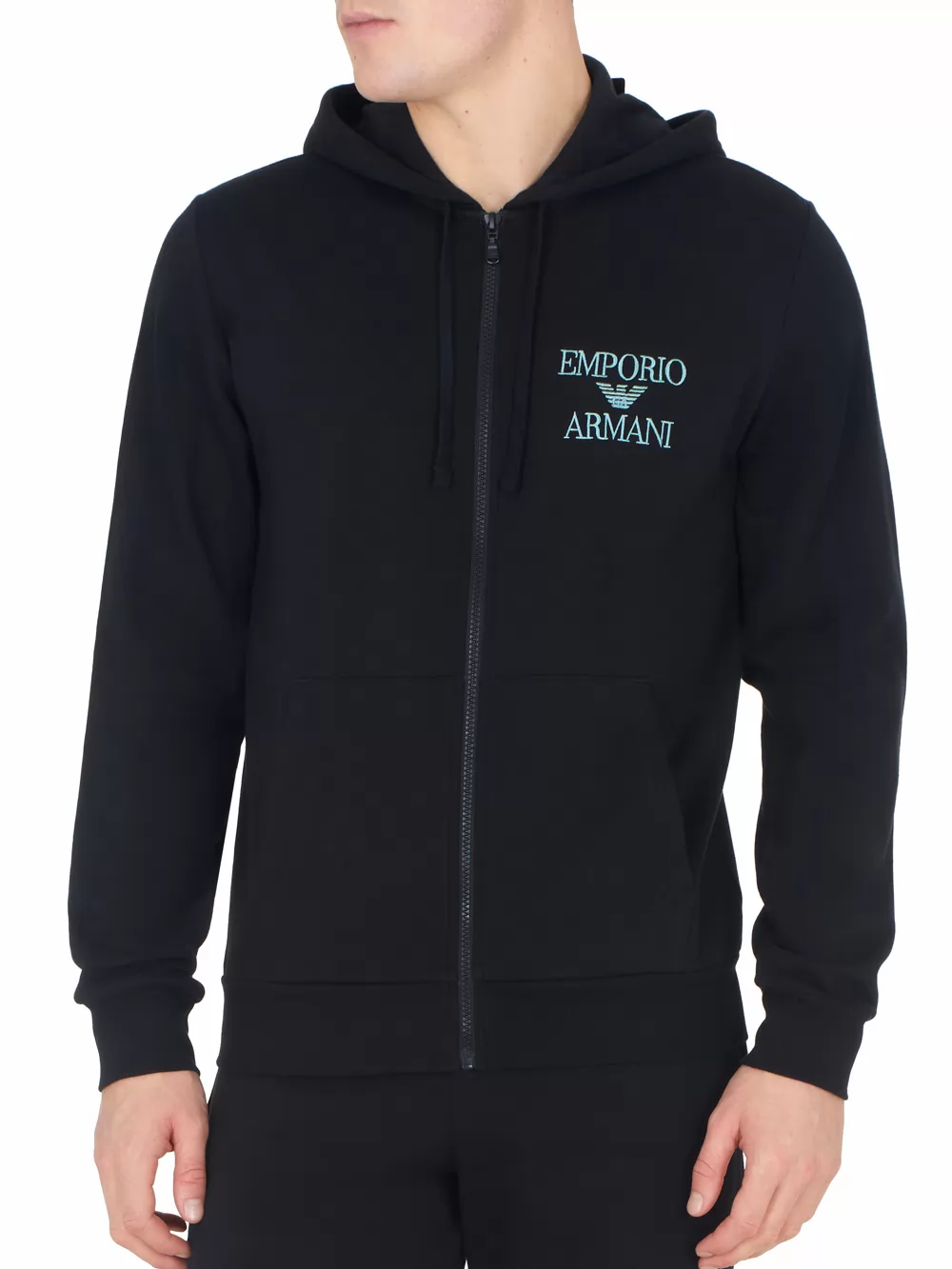 Czarny Bluza męska Emporio Armani 1117843F571 - zdjęcie 1