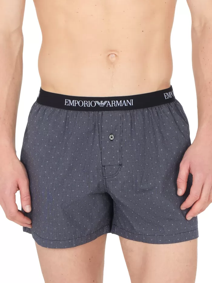 Czarny, szary Bokserki męskie Emporio Armani 1109913F576 - zdjęcie 1