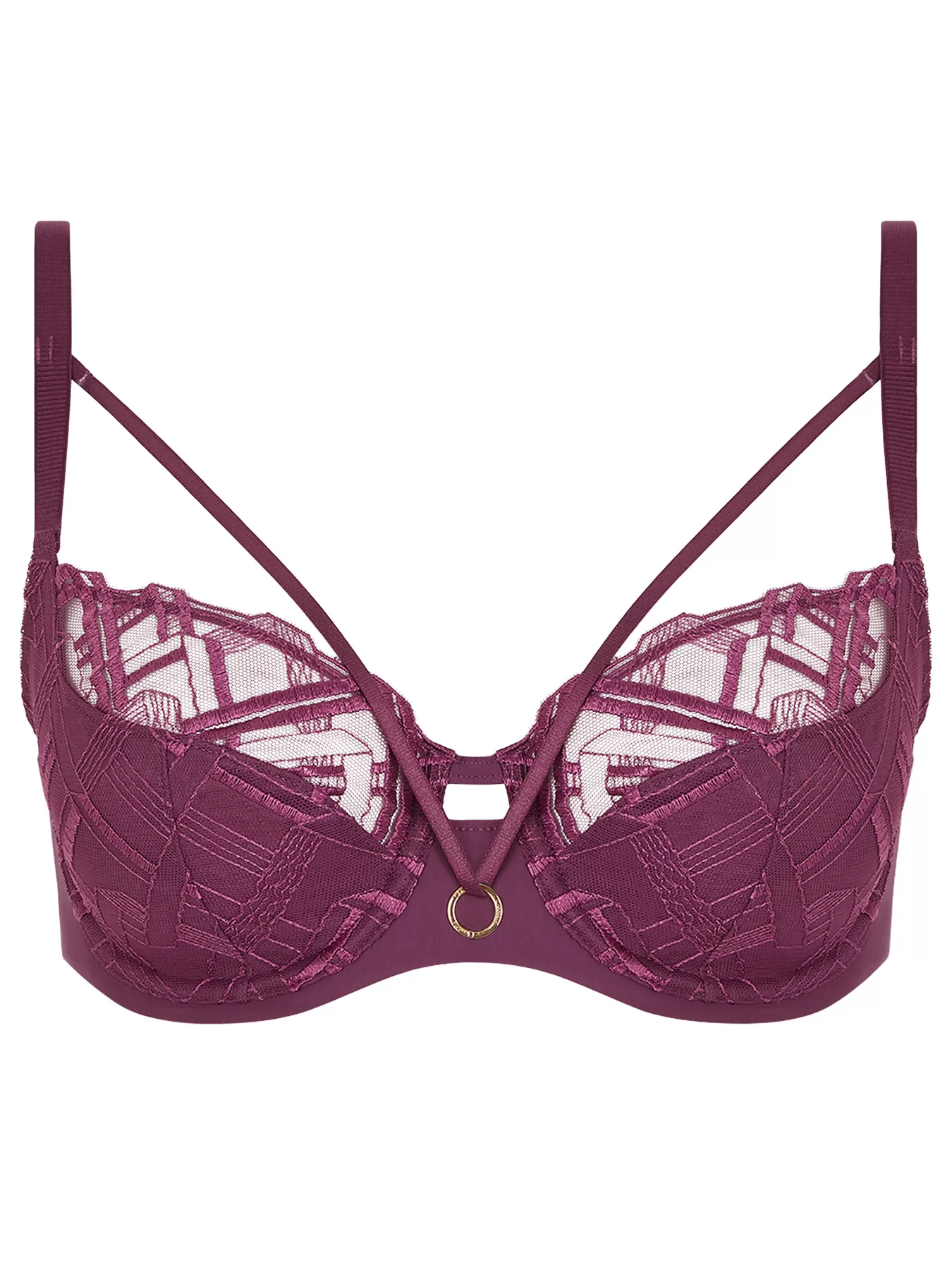 Fioletowy Biustonosz Chantelle Graphic Support C21S10 - zdjęcie 4